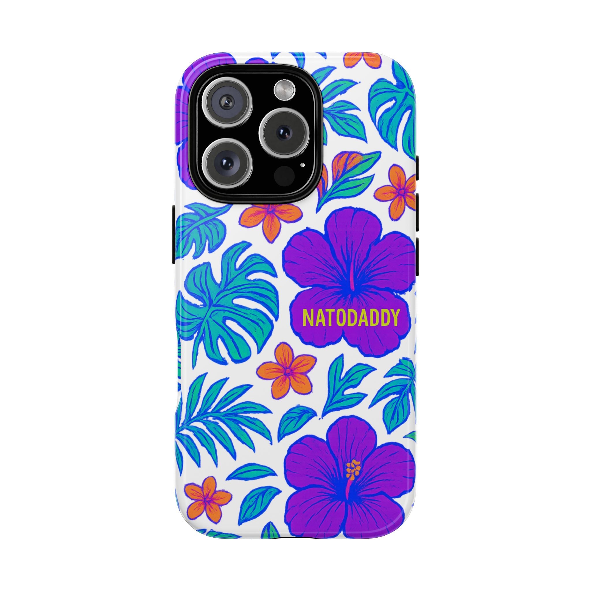 Tropical Phone Case | Tough Cases with Floral Design, Gift for Him/Her, Summer Vibe, Phone Accessory, Cute Design