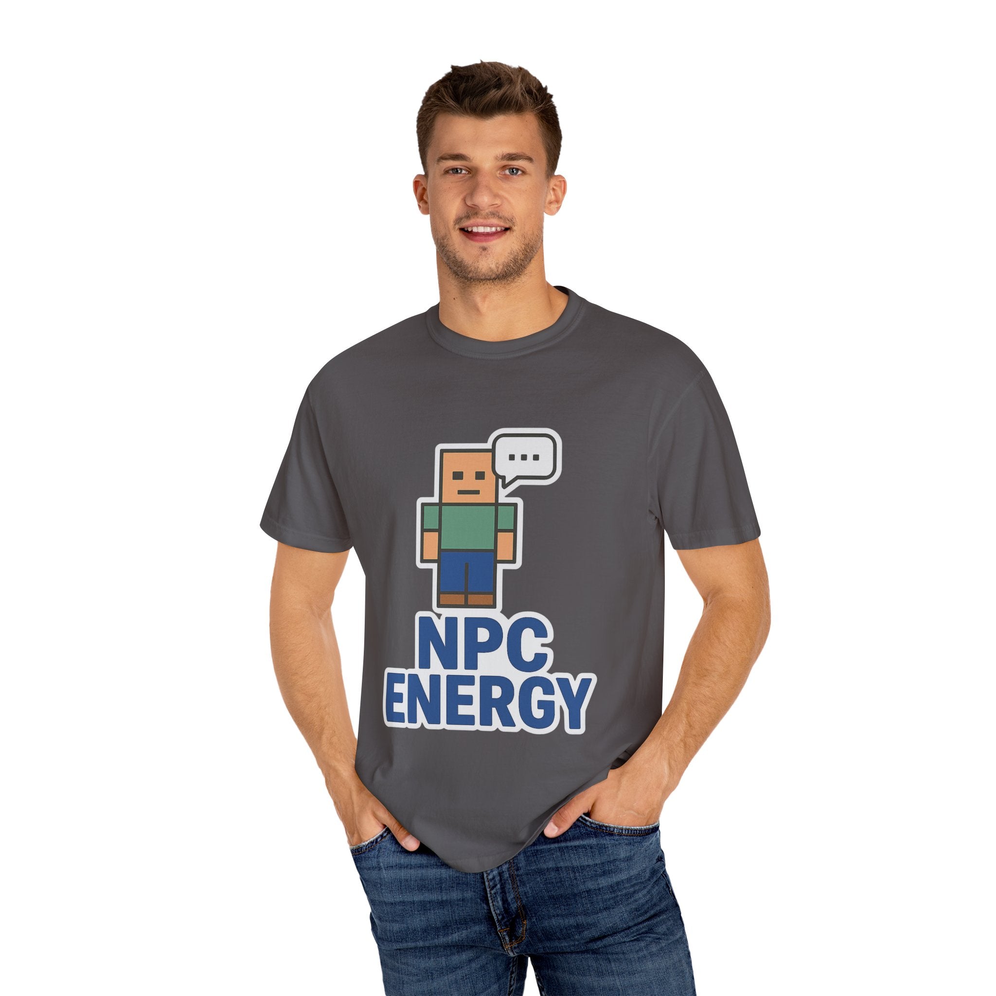 Unisex NPC Energy T-Shirt, Gamer Tee, Perfect Gift for Gamers, Casual Wear, Fun Video Game Apparel