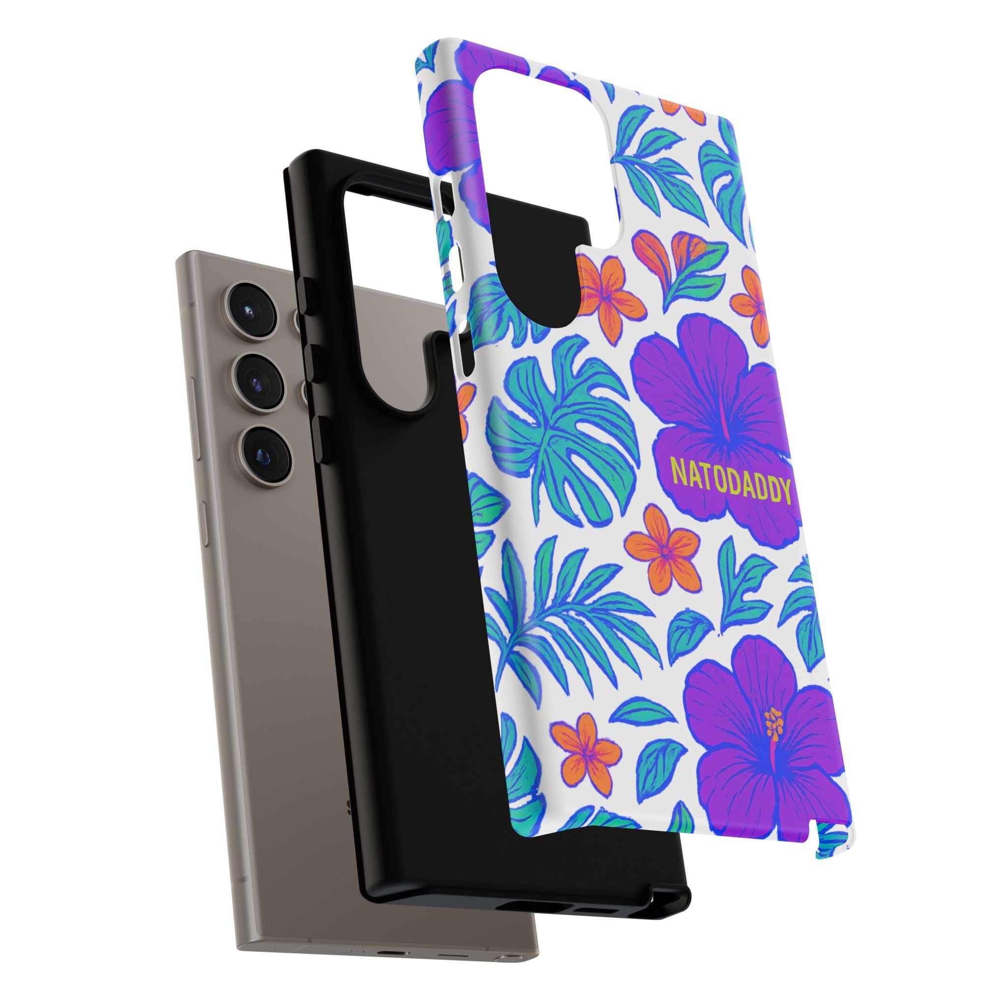 Tropical Phone Case | Tough Cases with Floral Design, Gift for Him/Her, Summer Vibe, Phone Accessory, Cute Design