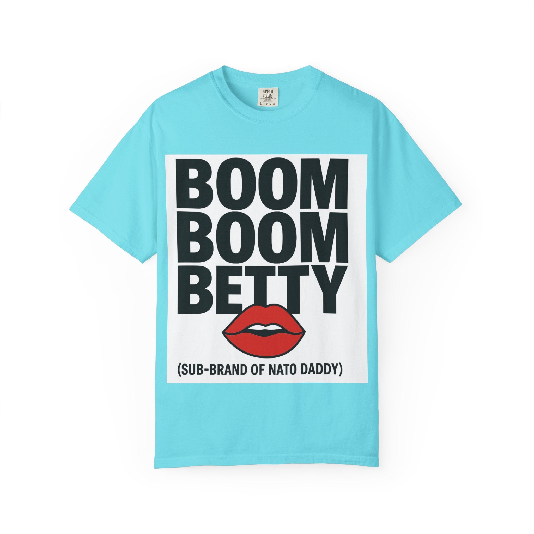 Boom Boom Betty Unisex Garment-Dyed T-shirt, Casual Tee, Cool Graphic Tee, Gift for Her, Trendy Streetwear