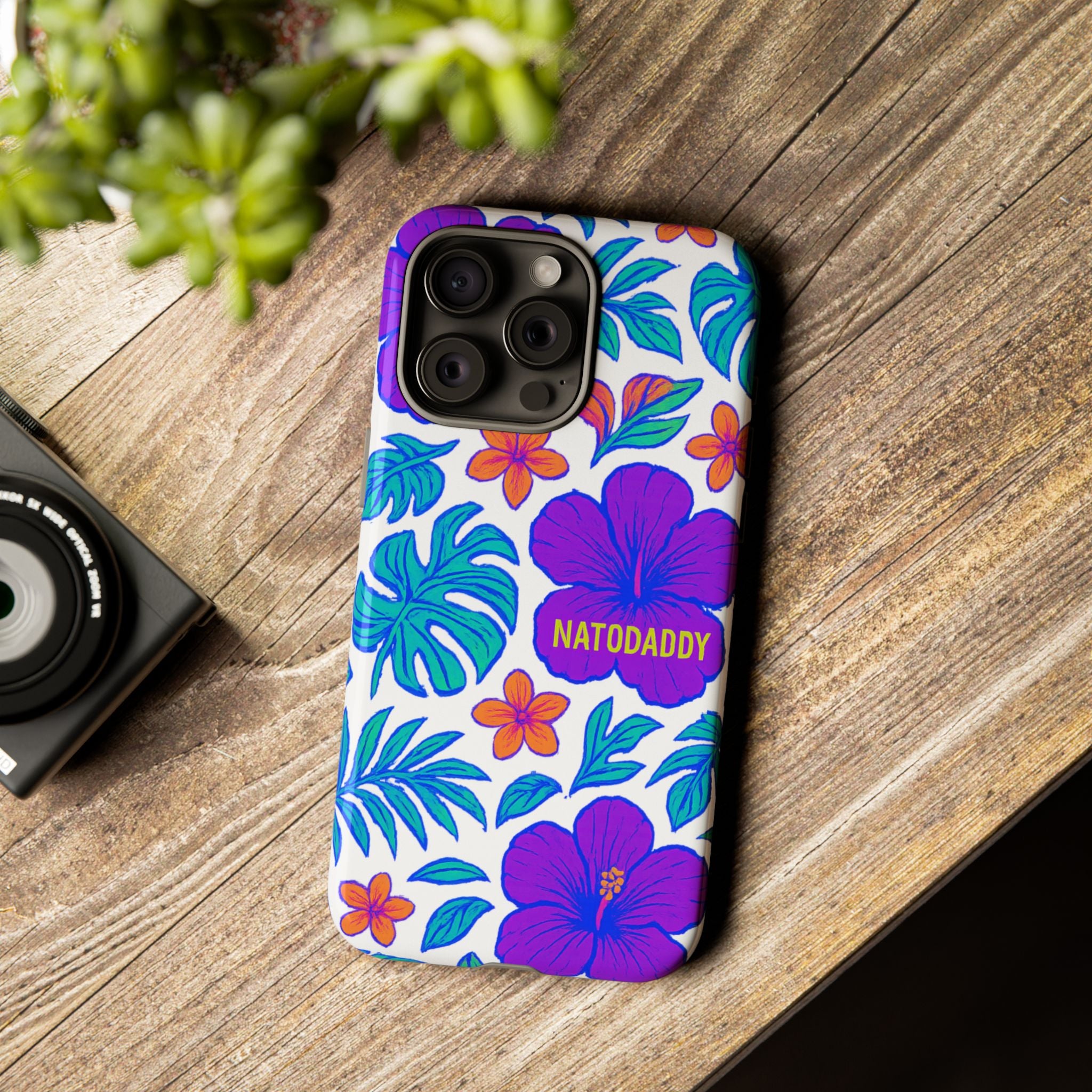 Tropical Phone Case | Tough Cases with Floral Design, Gift for Him/Her, Summer Vibe, Phone Accessory, Cute Design