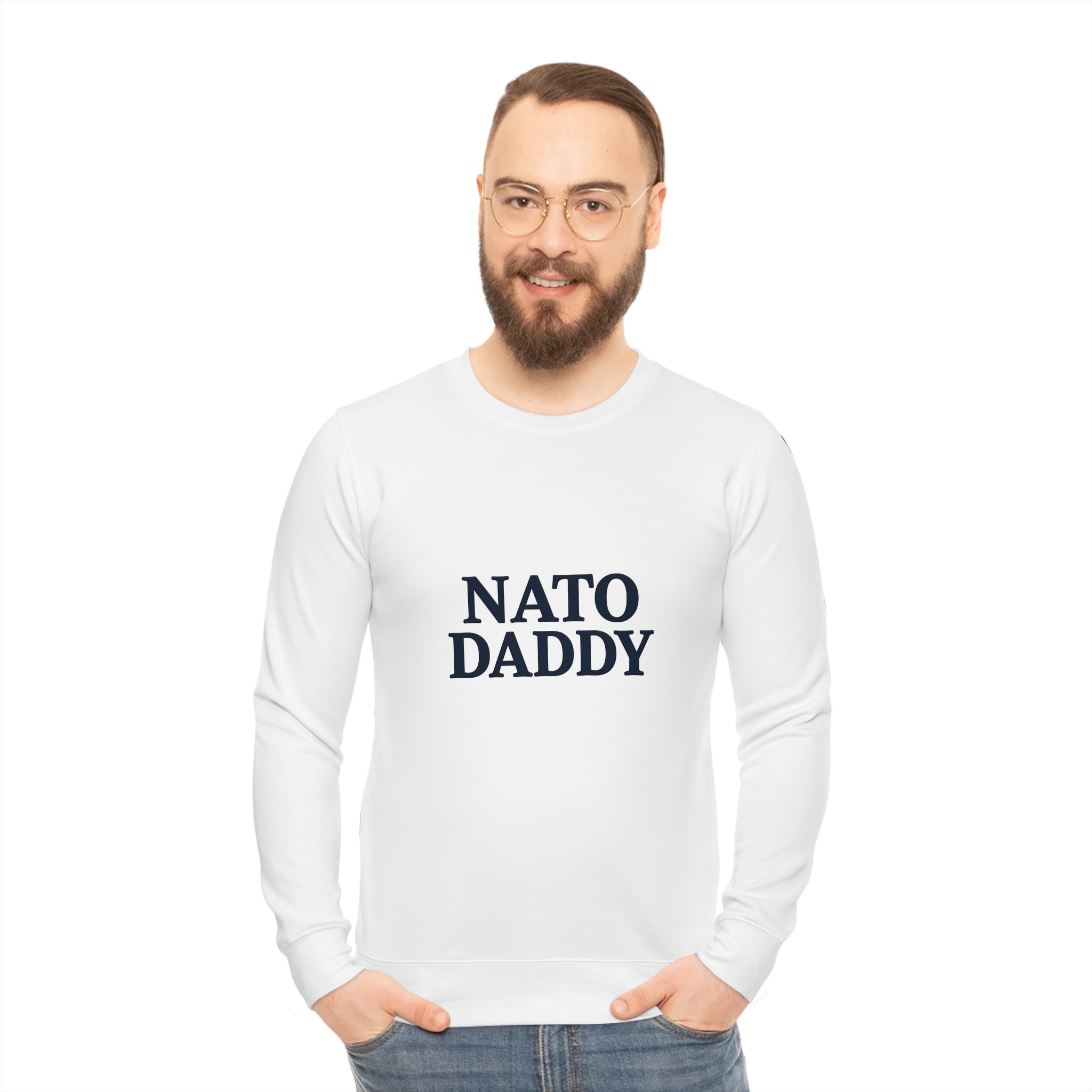 Nato Daddy Lightweight Sweatshirt, Cozy Dad Gift, Everyday Wear, Casual Style, Perfect for Father's Day, Birthday, or Fun Family Outings