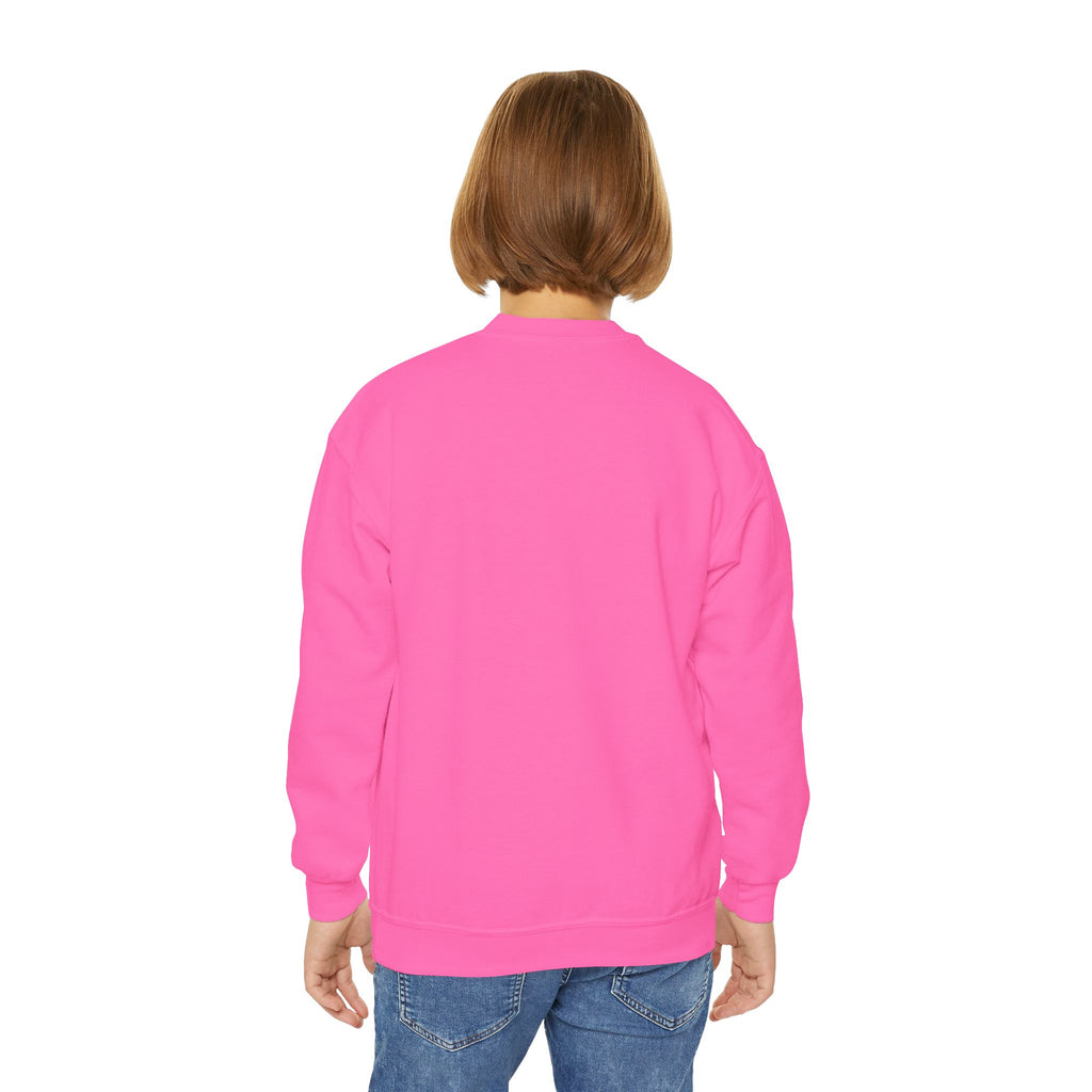 Youth Crewneck Sweatshirt with Fun Cartoon Graphics, Cozy Kids Sweater, Perfect for Everyday Wear, Birthday Gift, Holiday Apparel