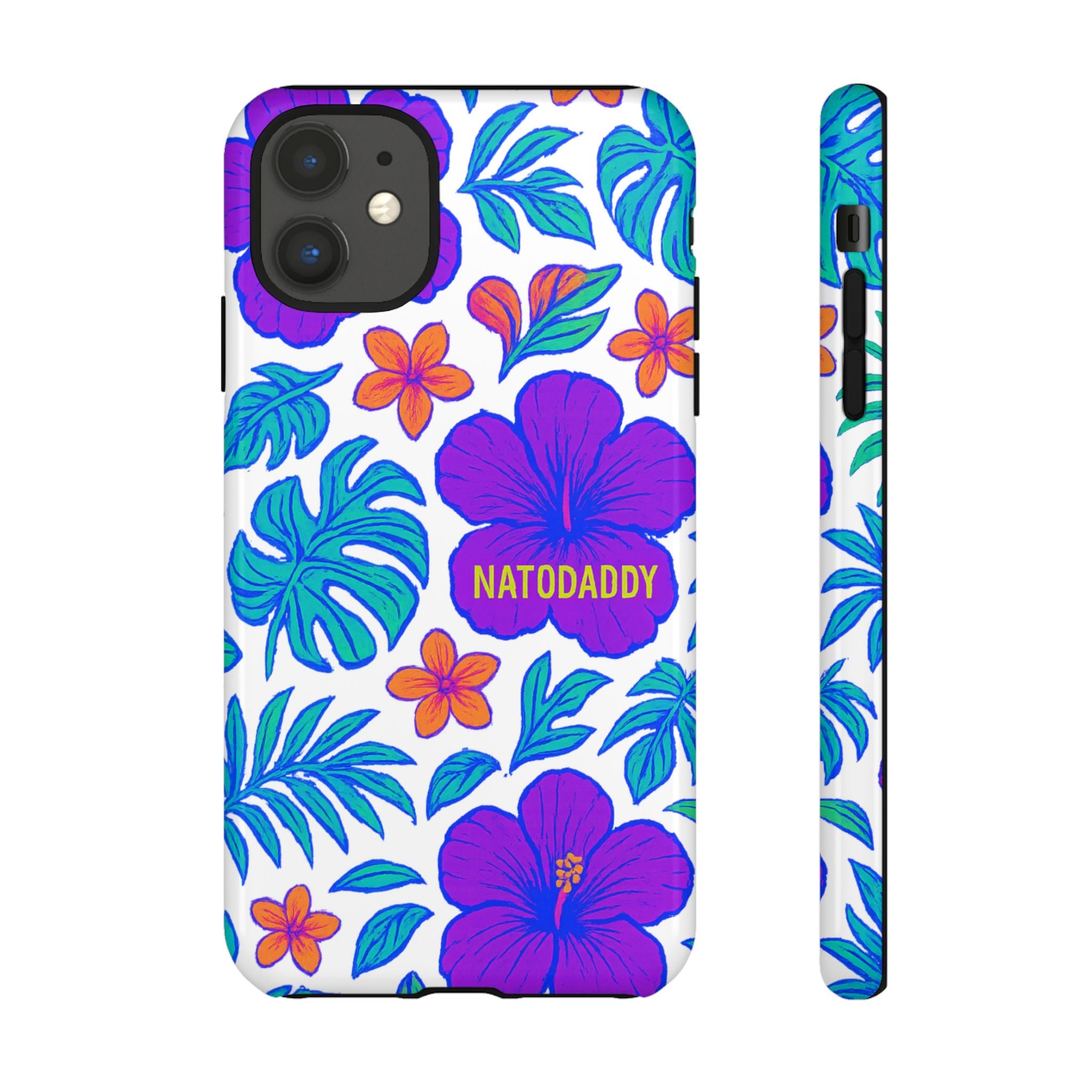 Tropical Phone Case | Tough Cases with Floral Design, Gift for Him/Her, Summer Vibe, Phone Accessory, Cute Design