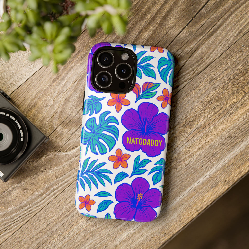 Tropical Phone Case | Tough Cases with Floral Design, Gift for Him/Her, Summer Vibe, Phone Accessory, Cute Design
