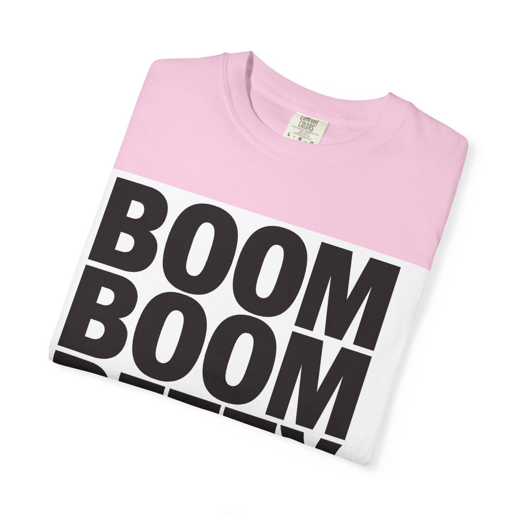 Boom Boom Betty Unisex Garment-Dyed T-shirt, Casual Tee, Cool Graphic Tee, Gift for Her, Trendy Streetwear