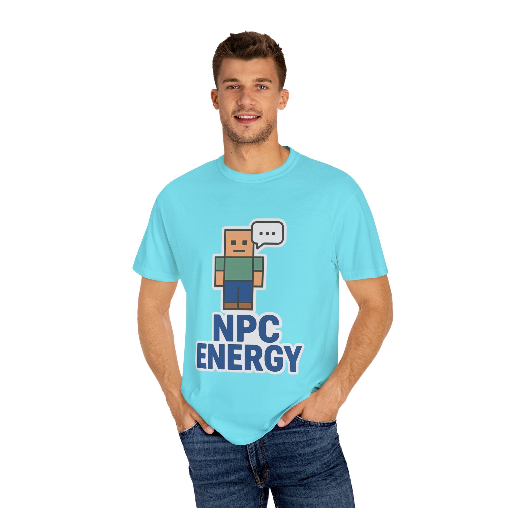 Unisex NPC Energy T-Shirt, Gamer Tee, Perfect Gift for Gamers, Casual Wear, Fun Video Game Apparel