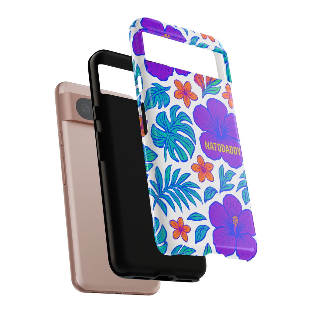 Tropical Phone Case | Tough Cases with Floral Design, Gift for Him/Her, Summer Vibe, Phone Accessory, Cute Design
