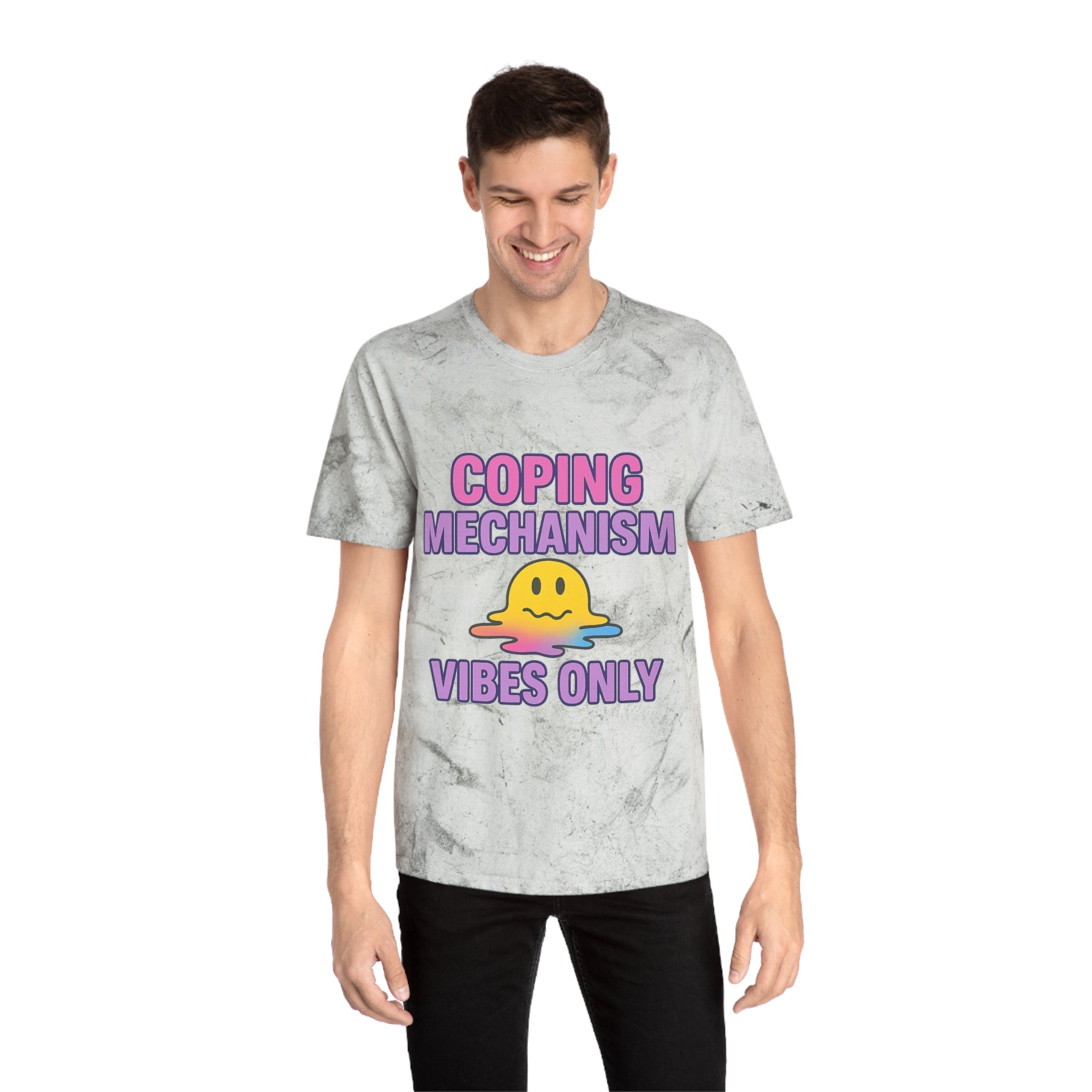 Colorful Coping Mechanism T-Shirt, Summer Casual Wear, Gift for Mental Health Awareness, Mood Boosting Apparel, Unisex Fashion