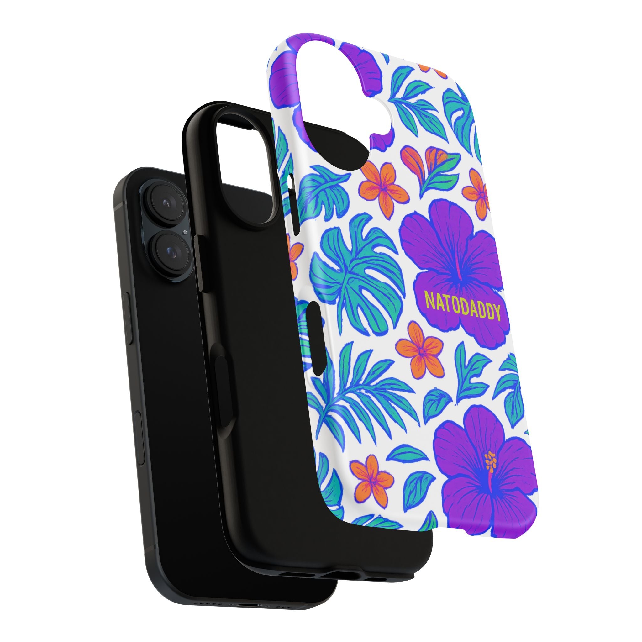Tropical Phone Case | Tough Cases with Floral Design, Gift for Him/Her, Summer Vibe, Phone Accessory, Cute Design