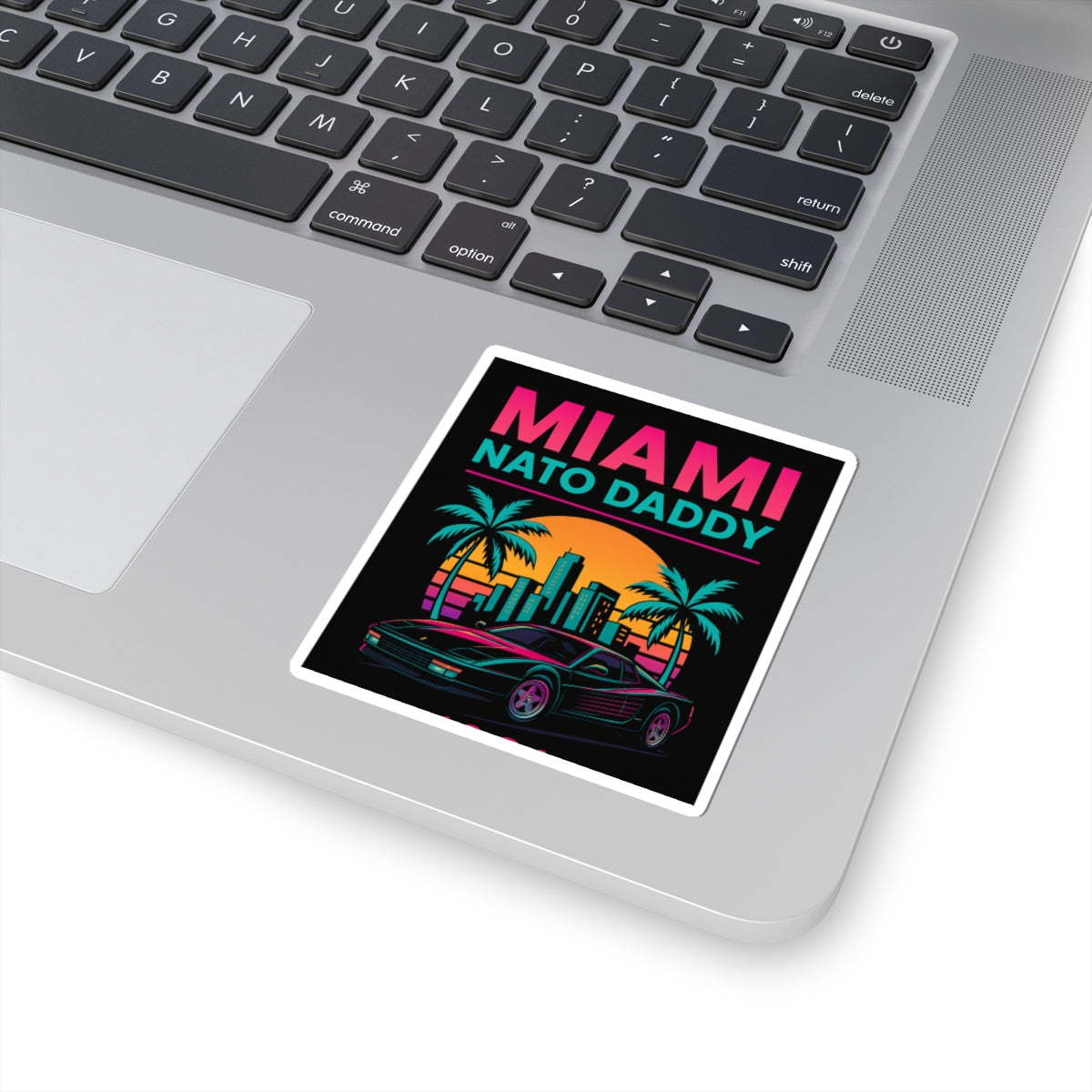 Retro Miami Stickers, Fun Car Decor, Summer Vibes, Perfect for Gifts, Laptop Accessories, Party Favors, Travel Mementos