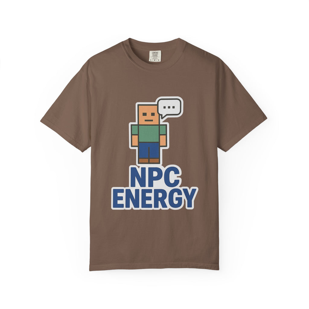 Unisex NPC Energy T-Shirt, Gamer Tee, Perfect Gift for Gamers, Casual Wear, Fun Video Game Apparel