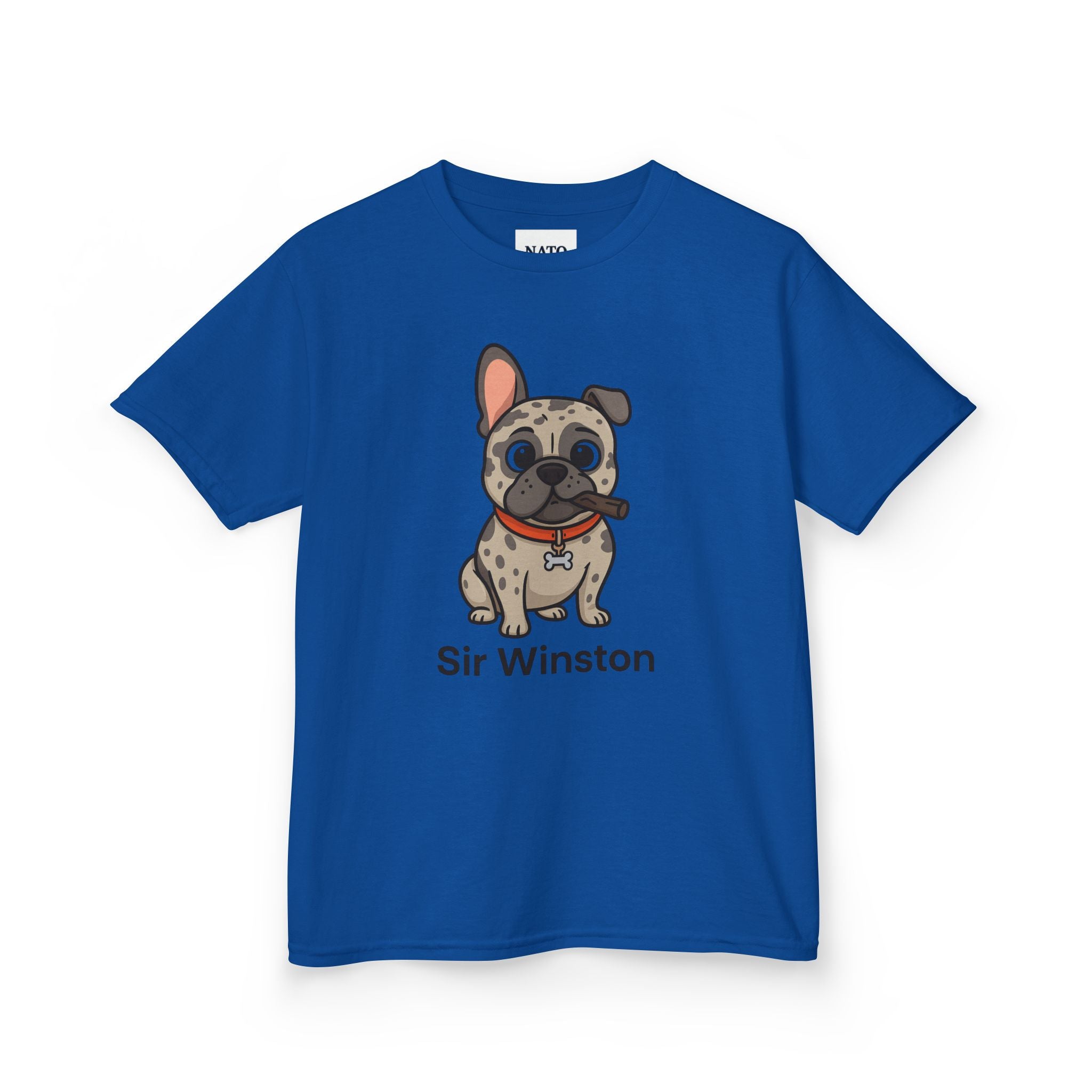 Sir Winston Dog Kids Tee, Cute Dog Shirt, Pet Lover Gift, Fun Casual Wear, Birthday Gift, Animal Lover Apparel