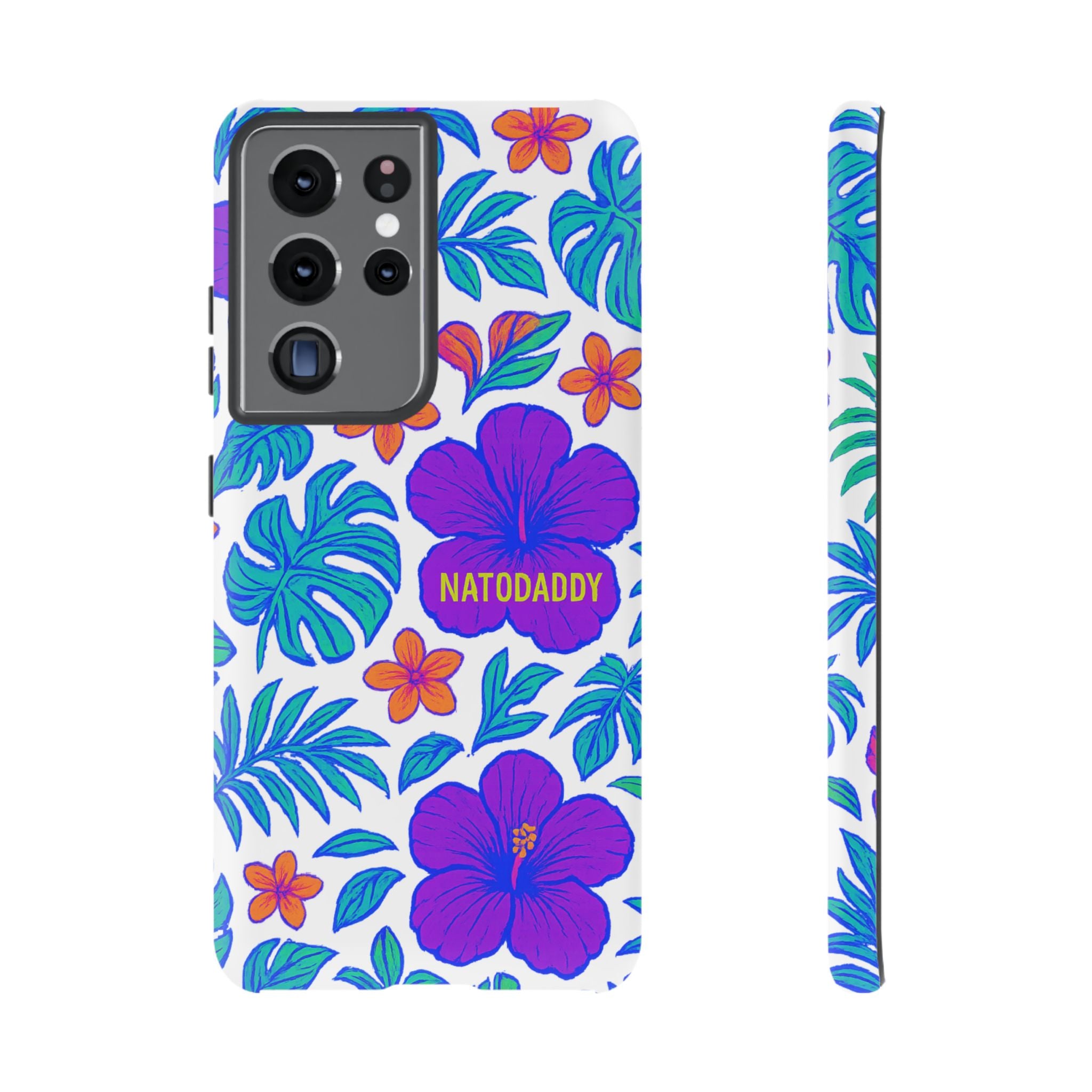 Tropical Phone Case | Tough Cases with Floral Design, Gift for Him/Her, Summer Vibe, Phone Accessory, Cute Design