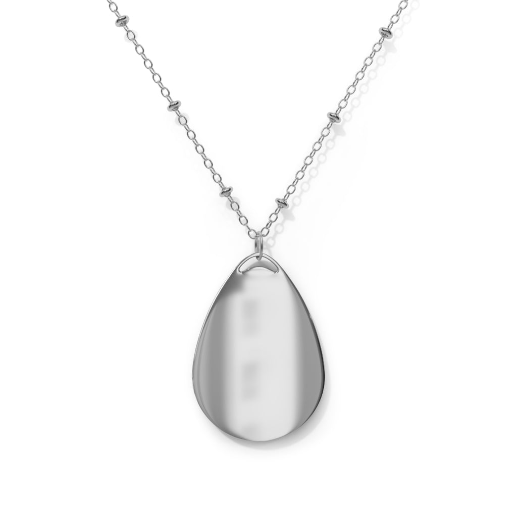 Charming Oval Necklace with Unique Design, Personalized Jewelry, Gift for Dad, Trendy Accessory, Statement Necklace, Fun Fashion