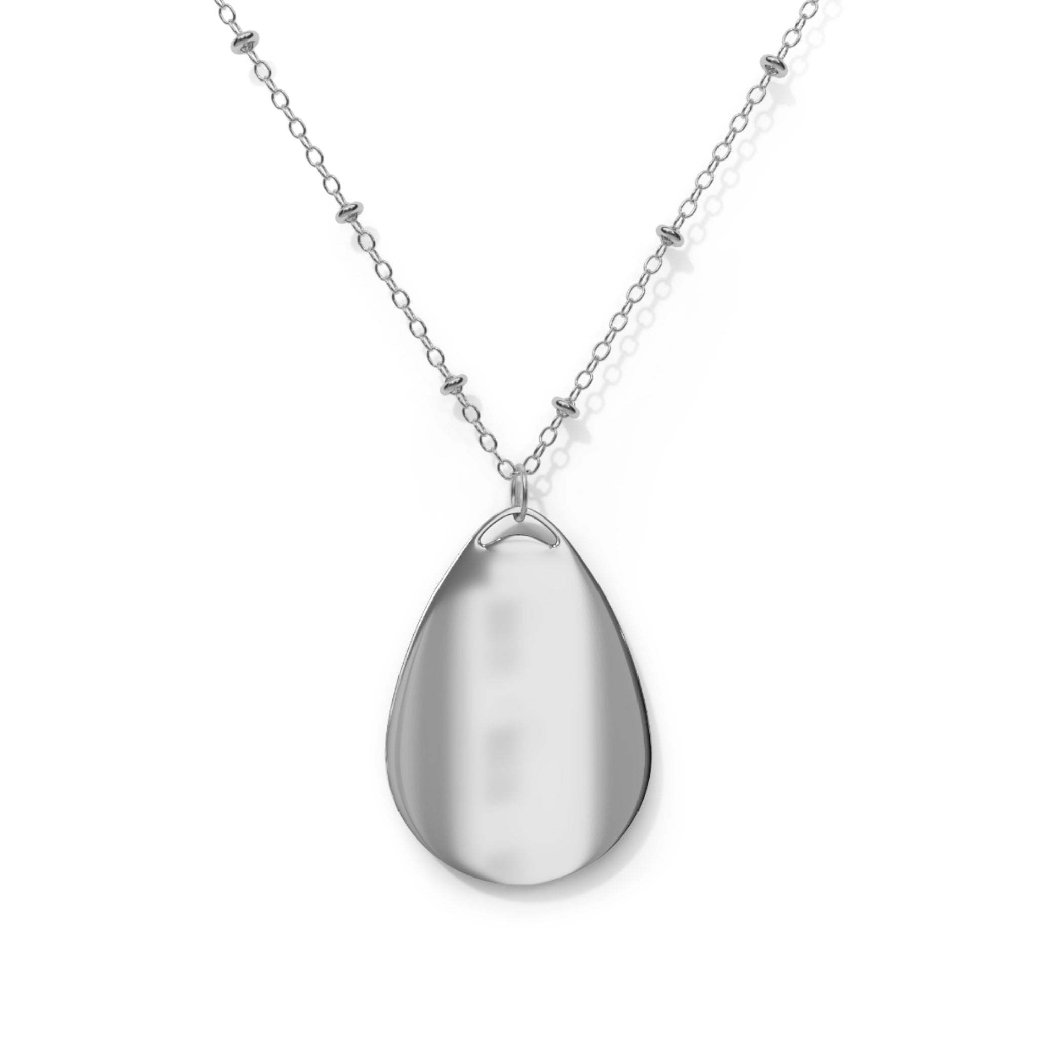 Charming Oval Necklace with Unique Design, Personalized Jewelry, Gift for Dad, Trendy Accessory, Statement Necklace, Fun Fashion