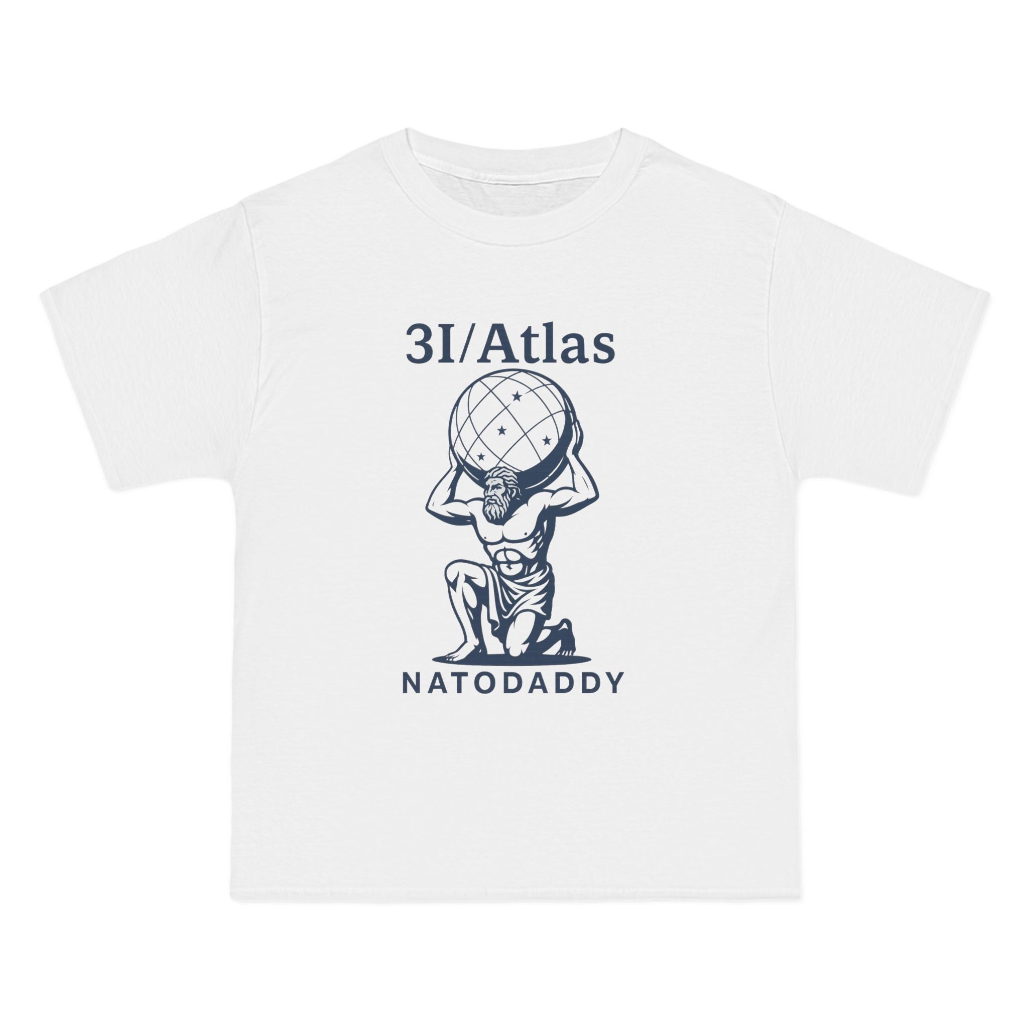 Atlas Daddy T-Shirt, Father's Day Gift, Cartoon Tee, Unique Dads Apparel, Fun Gift for Fathers, Summer Style, Comfy Casual Wear