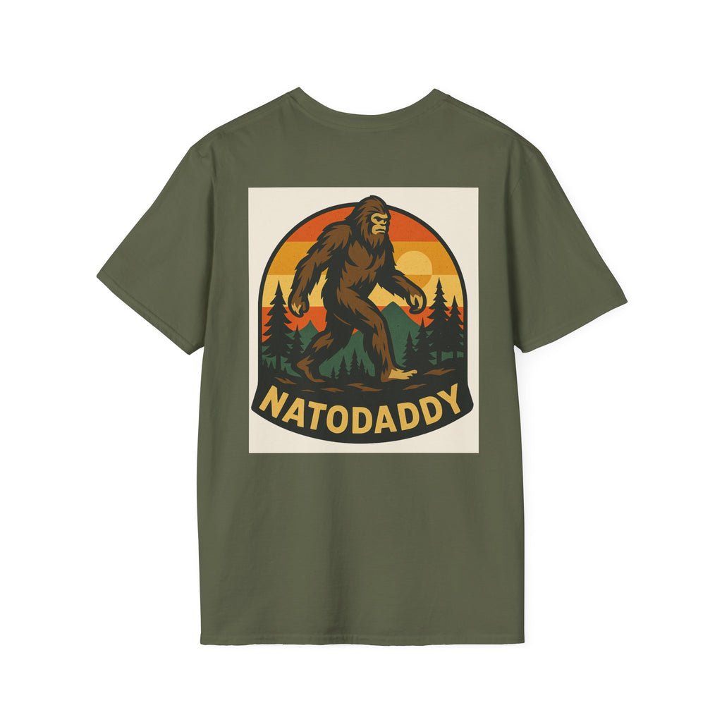 Sasquatch Adventure T-Shirt, Unisex Softstyle Tee for Nature Lovers, Gifts for Dads, Camping Gear, Funny Family Shirt