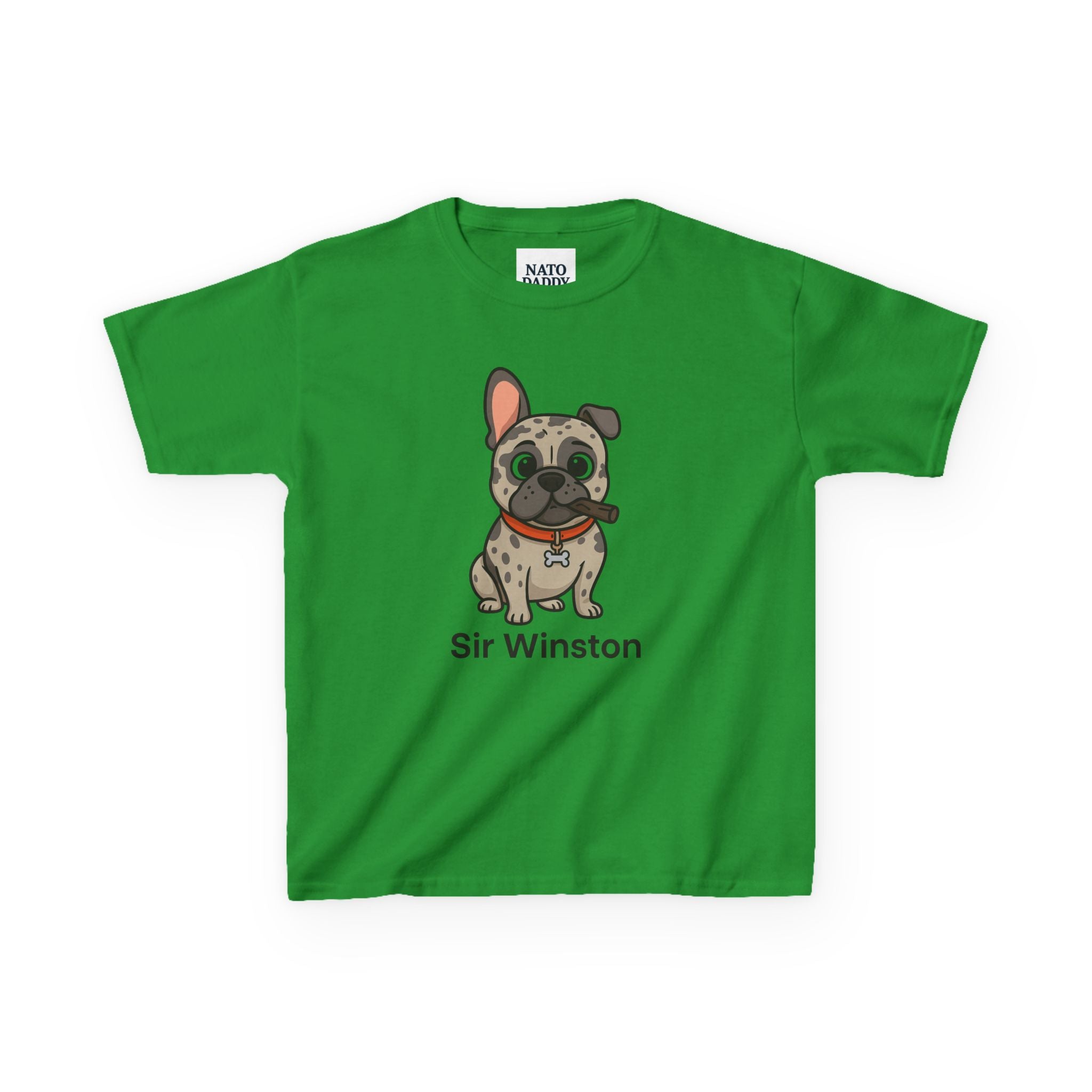 Sir Winston Dog Kids Tee, Cute Dog Shirt, Pet Lover Gift, Fun Casual Wear, Birthday Gift, Animal Lover Apparel