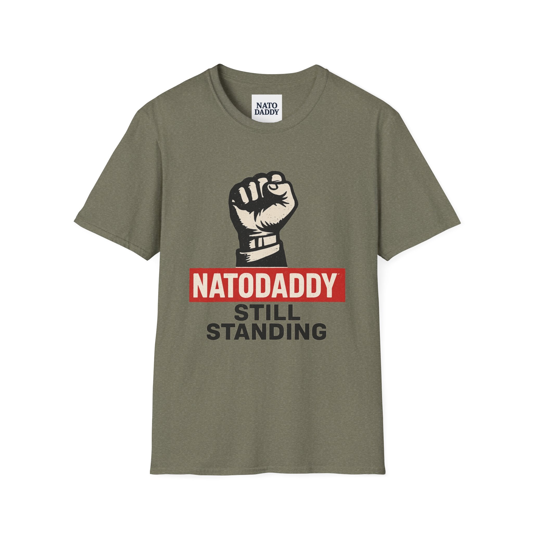 Empowering Unisex Softstyle T-Shirt - Natodaddy Still Standing, Casual Gift for Dads, Father's Day, Motivational Apparel, Unique Graphic Tee