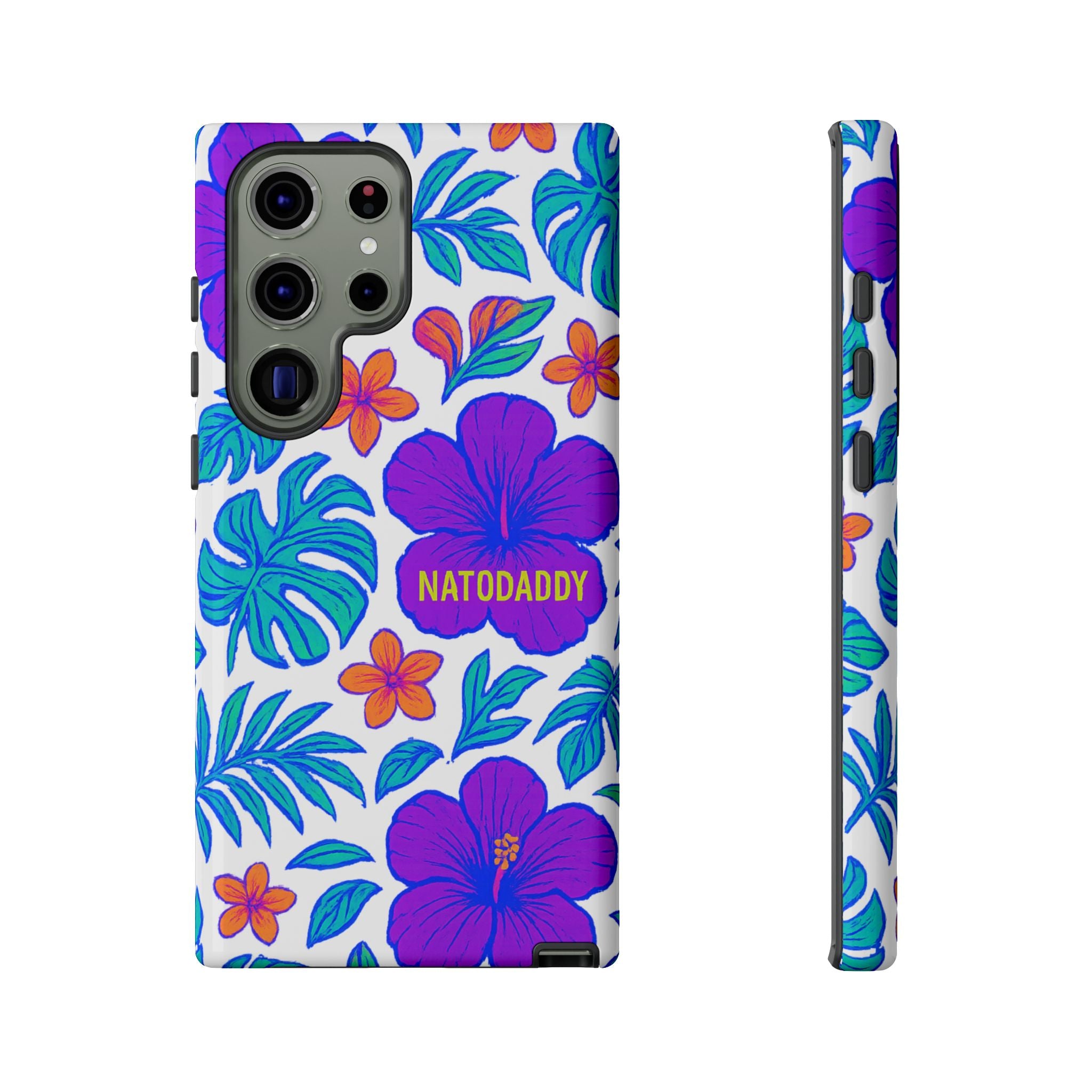 Tropical Phone Case | Tough Cases with Floral Design, Gift for Him/Her, Summer Vibe, Phone Accessory, Cute Design