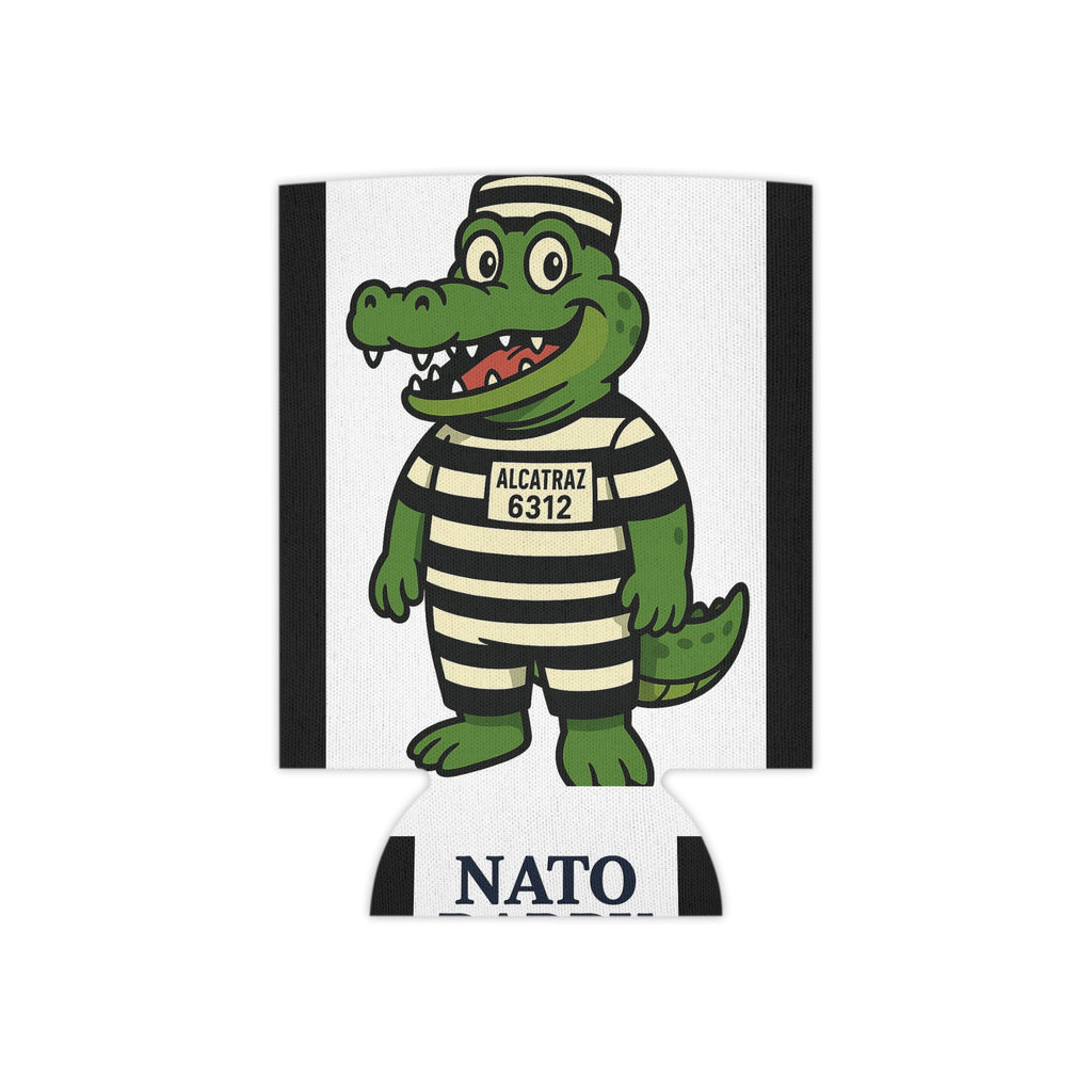 Alcatraz Crocodile Can Cooler – Fun Drink Sleeve, Unique Gift for Dads, Party Favors, Beach, BBQ, Relaxation