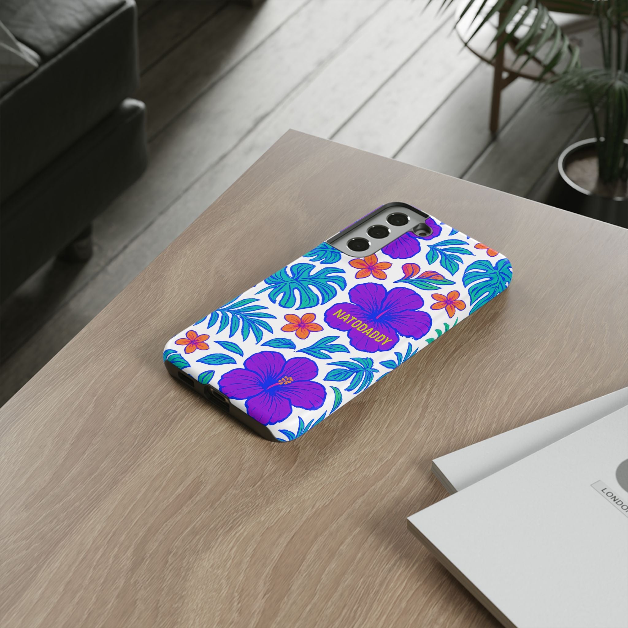 Tropical Phone Case | Tough Cases with Floral Design, Gift for Him/Her, Summer Vibe, Phone Accessory, Cute Design