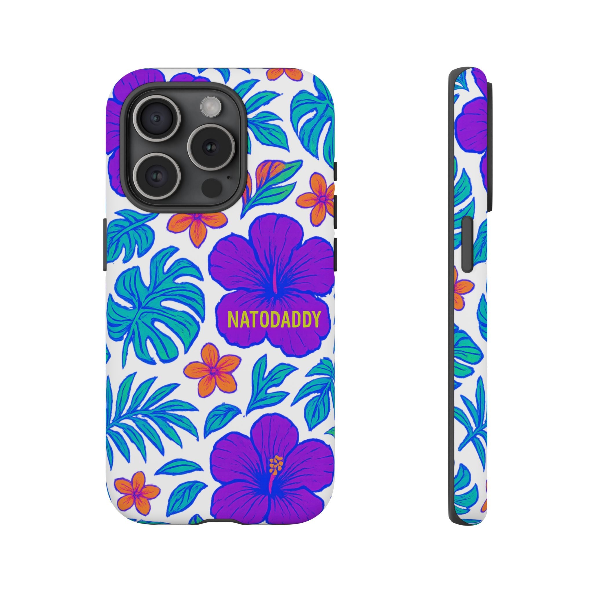 Tropical Phone Case | Tough Cases with Floral Design, Gift for Him/Her, Summer Vibe, Phone Accessory, Cute Design