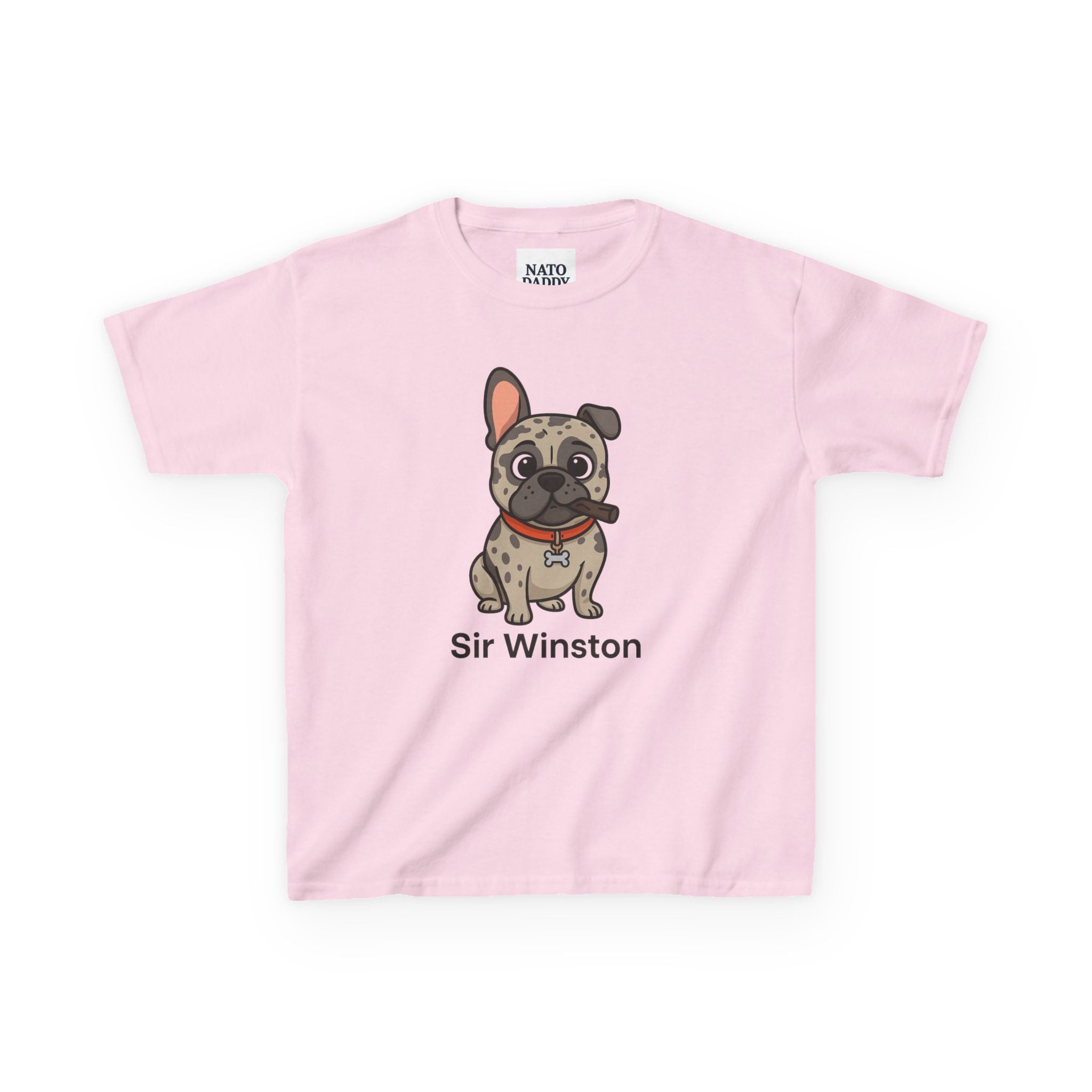 Sir Winston Dog Kids Tee, Cute Dog Shirt, Pet Lover Gift, Fun Casual Wear, Birthday Gift, Animal Lover Apparel