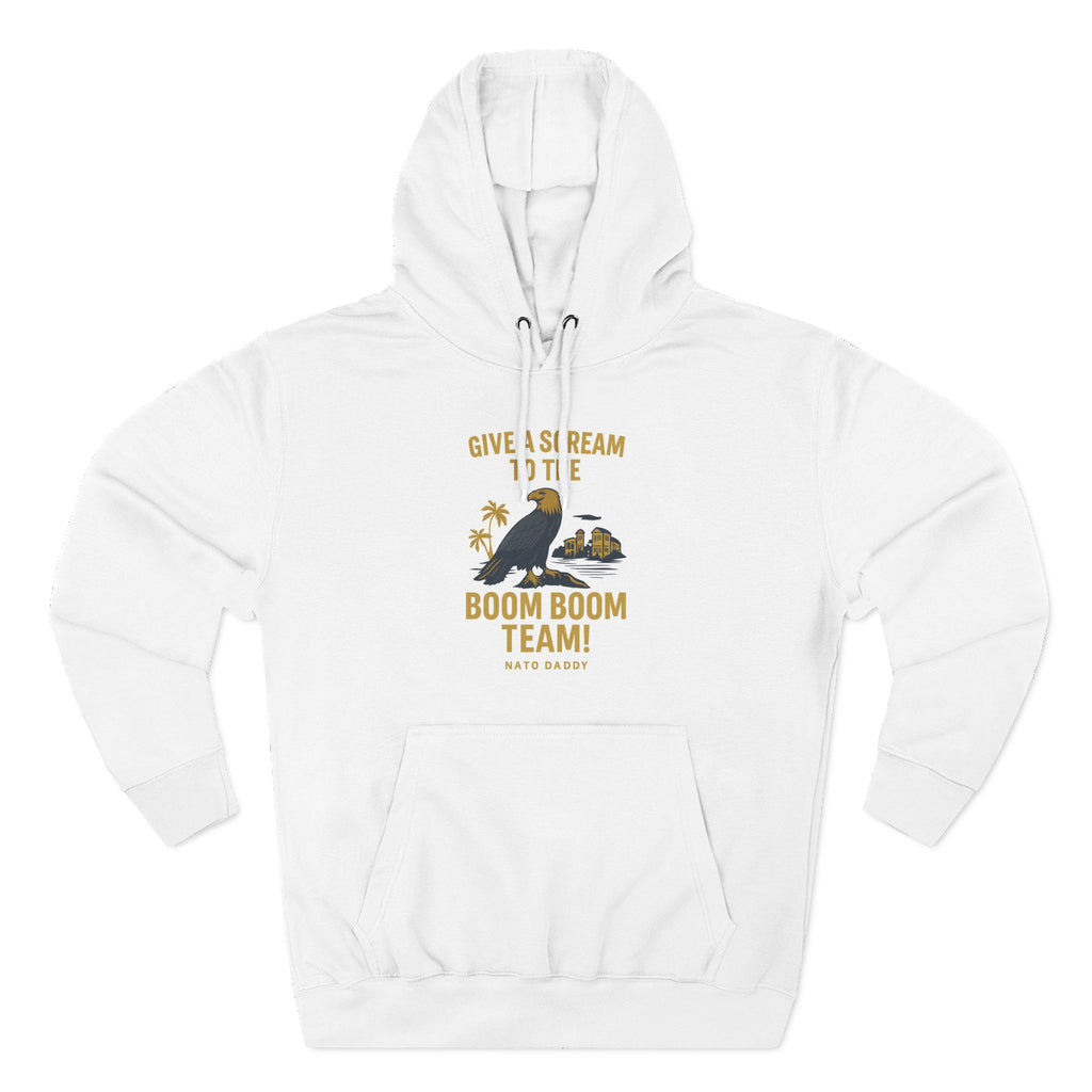 Boom Boom Team Fleece Hoodie - Cozy Sweatshirt, Gift for Sports Fans, Team Spirit Apparel, Perfect for Game Days, Casual Wear