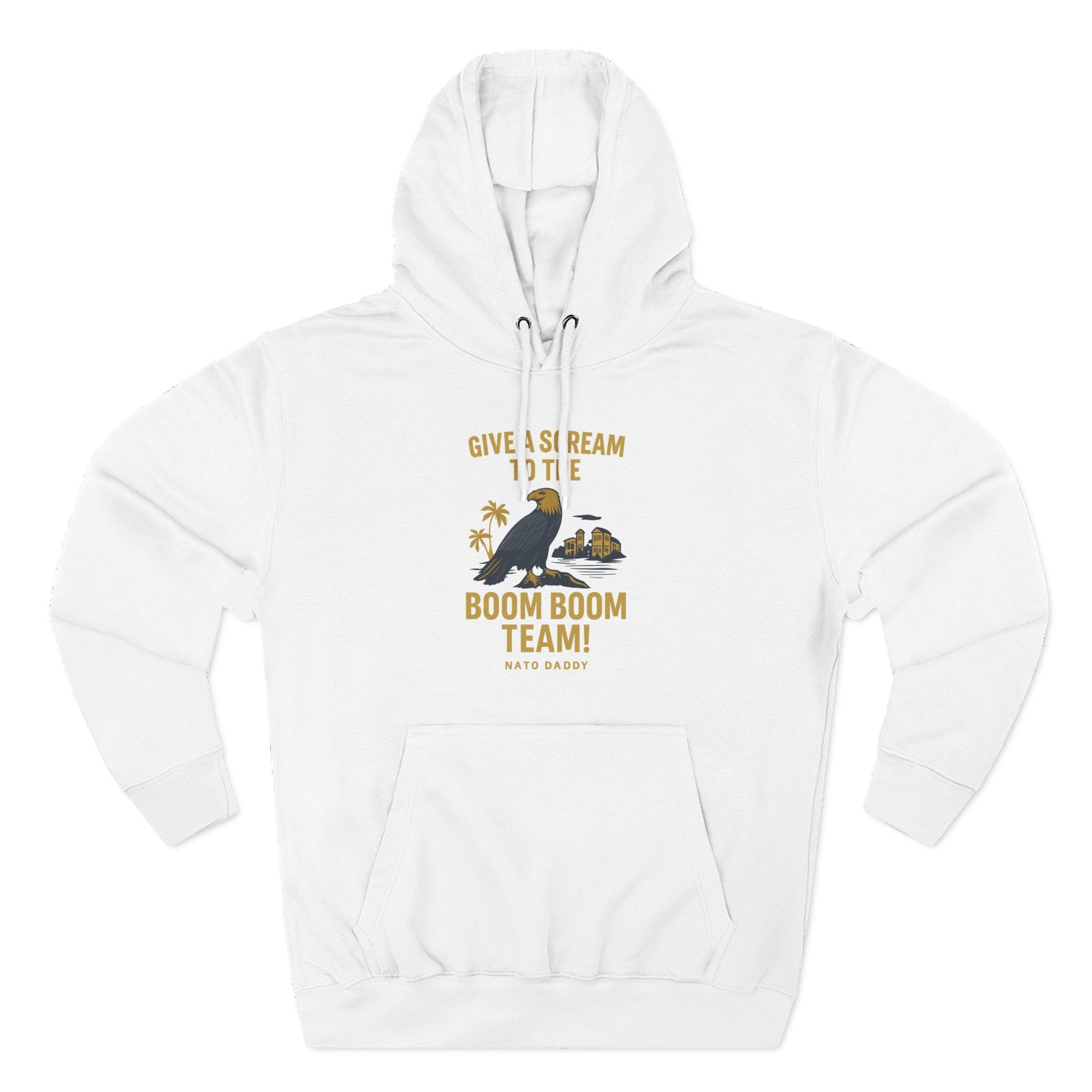 Boom Boom Team Fleece Hoodie - Cozy Sweatshirt, Gift for Sports Fans, Team Spirit Apparel, Perfect for Game Days, Casual Wear
