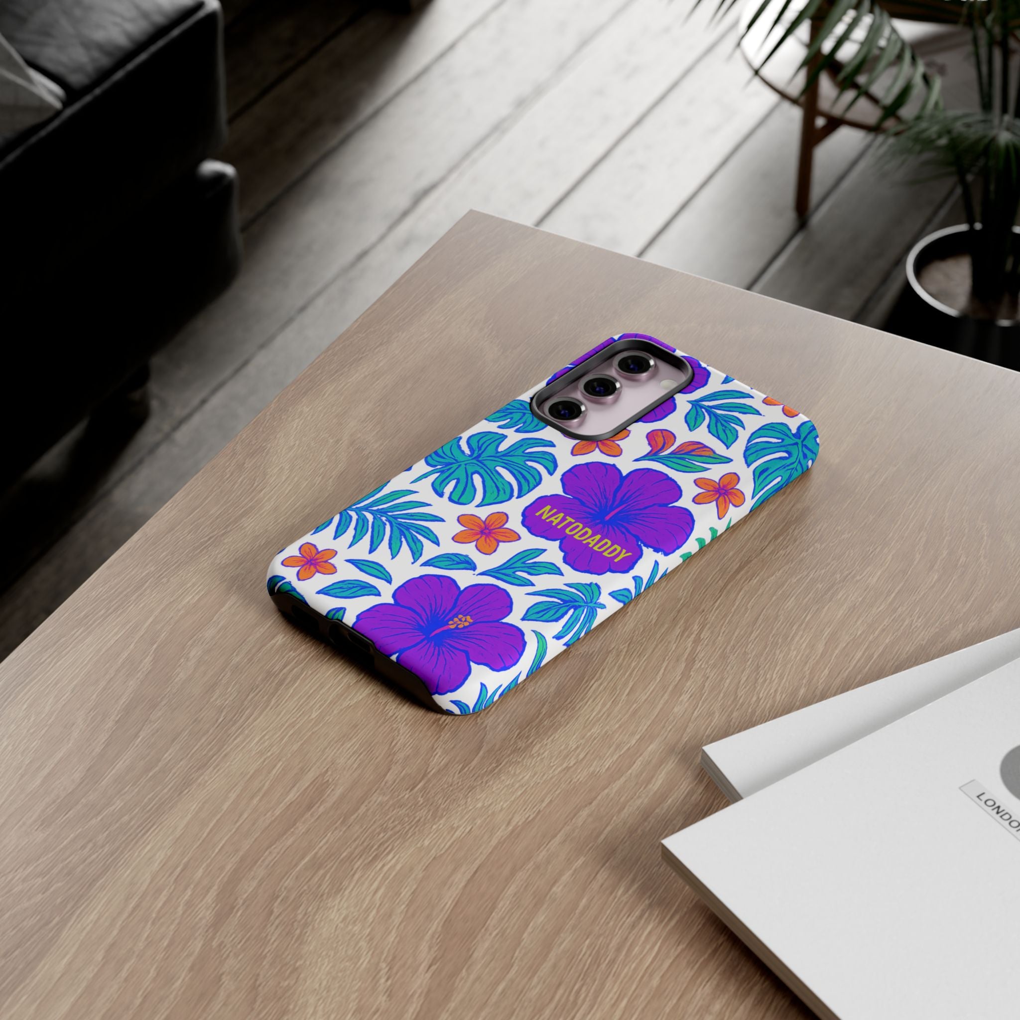 Tropical Phone Case | Tough Cases with Floral Design, Gift for Him/Her, Summer Vibe, Phone Accessory, Cute Design