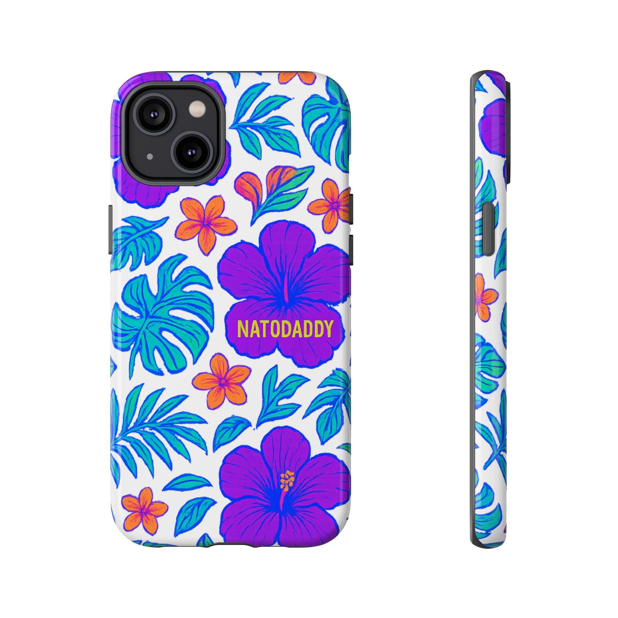 Tropical Phone Case | Tough Cases with Floral Design, Gift for Him/Her, Summer Vibe, Phone Accessory, Cute Design