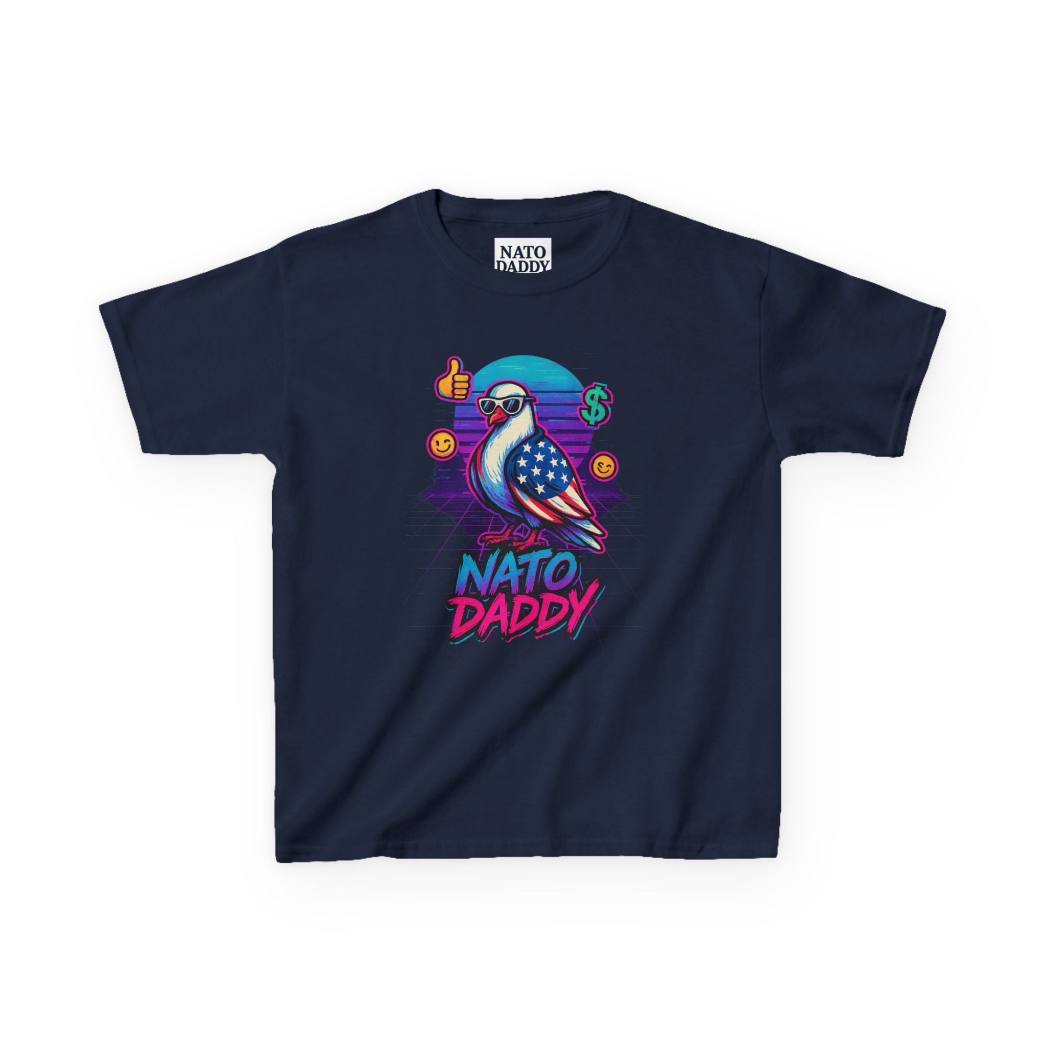 Colorful Kids Heavy Cotton™ Tee - Fun Graphic Tee, Bird Design, Gift for Kids, Casual Wear, Birthday Gift, Summer Outfits