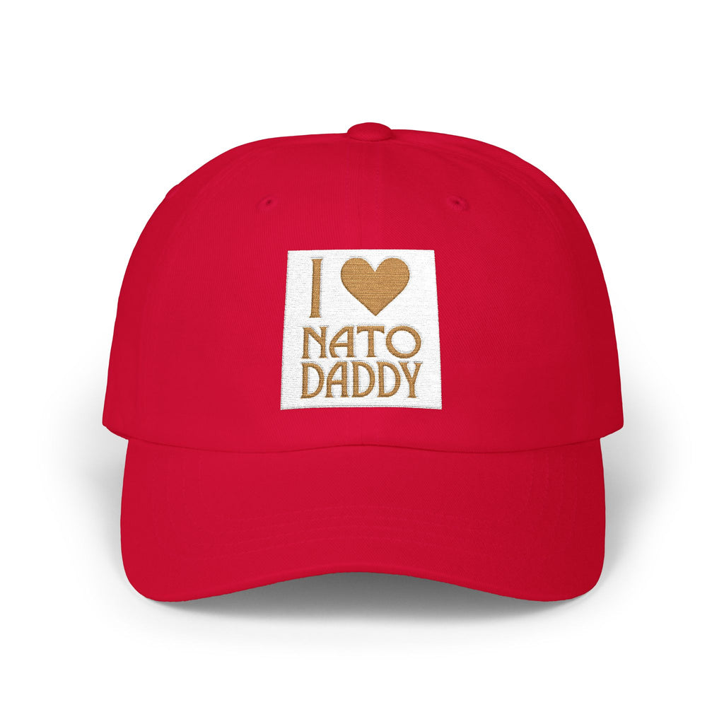 I Love NATO Daddy Cap, Classic Dad Cap, Father's Day Gift, Casual Dad Hat, Summer Accessory, Gift for Dad