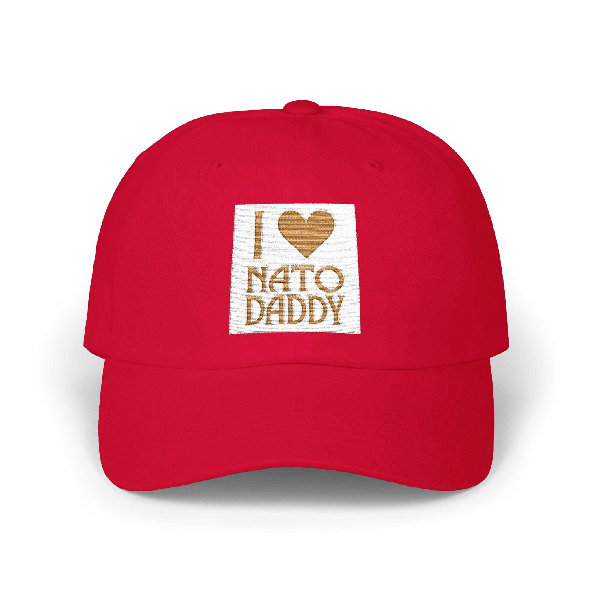 I Love NATO Daddy Cap, Classic Dad Cap, Father's Day Gift, Casual Dad Hat, Summer Accessory, Gift for Dad