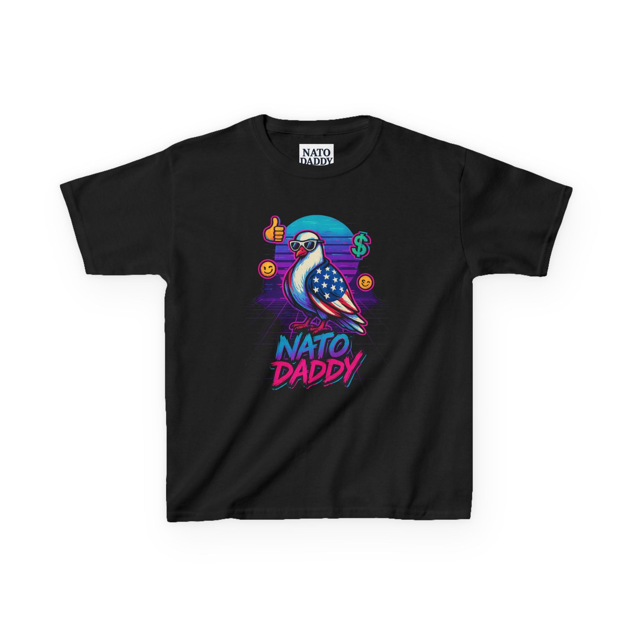 Colorful Kids Heavy Cotton™ Tee - Fun Graphic Tee, Bird Design, Gift for Kids, Casual Wear, Birthday Gift, Summer Outfits