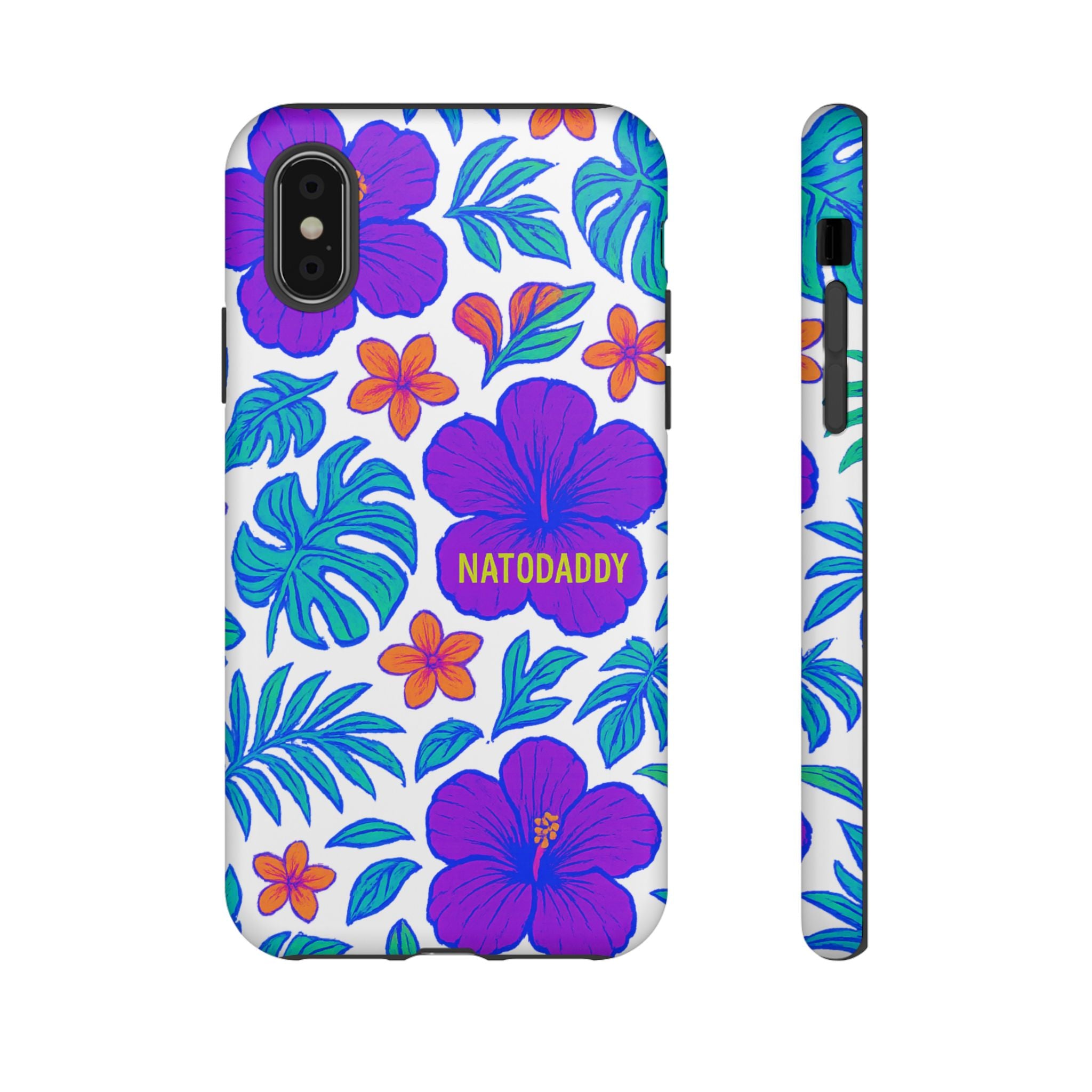 Tropical Phone Case | Tough Cases with Floral Design, Gift for Him/Her, Summer Vibe, Phone Accessory, Cute Design