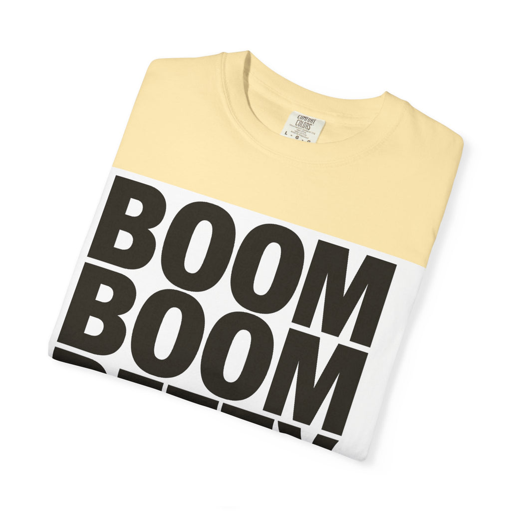Boom Boom Betty Unisex Garment-Dyed T-shirt, Casual Tee, Cool Graphic Tee, Gift for Her, Trendy Streetwear
