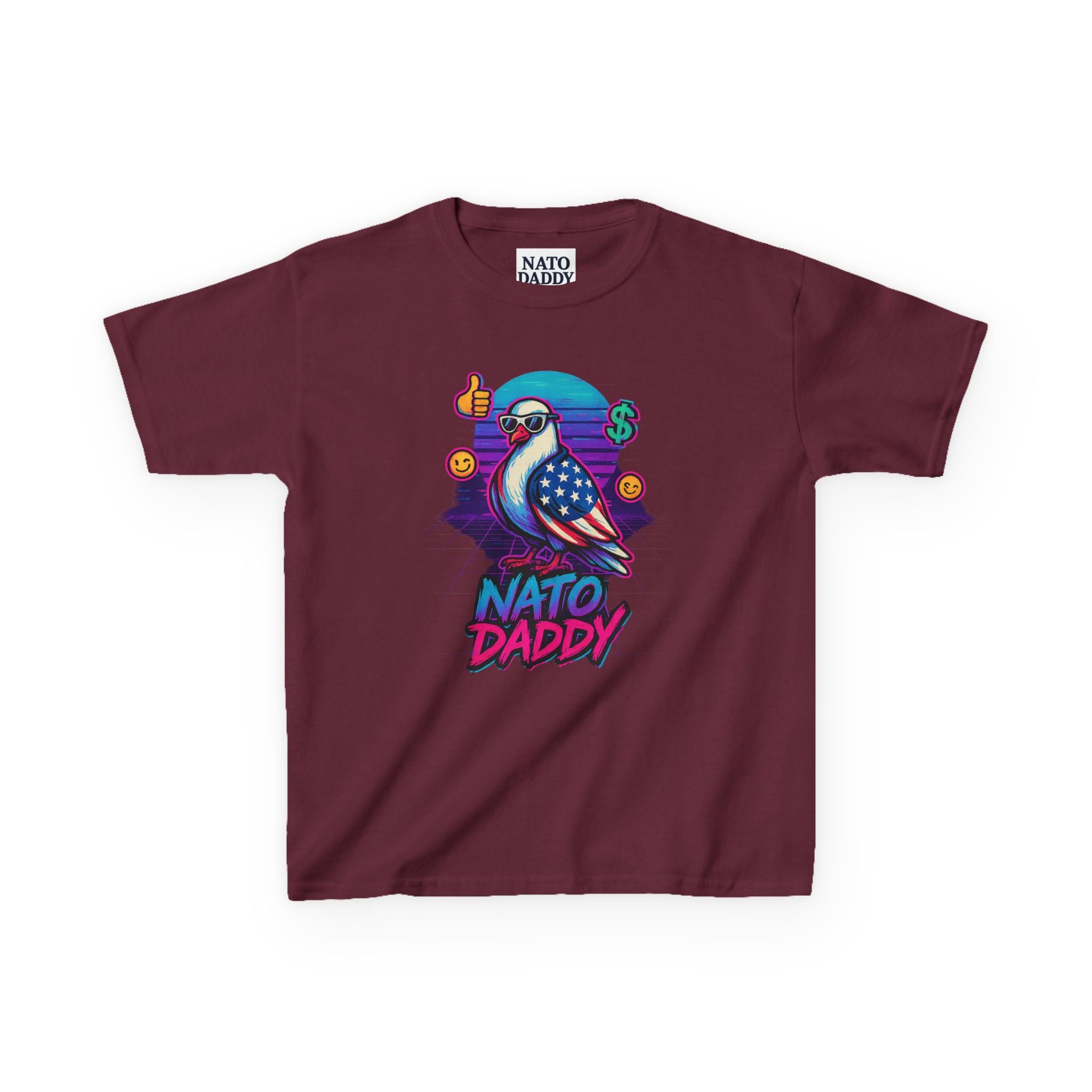 Colorful Kids Heavy Cotton™ Tee - Fun Graphic Tee, Bird Design, Gift for Kids, Casual Wear, Birthday Gift, Summer Outfits