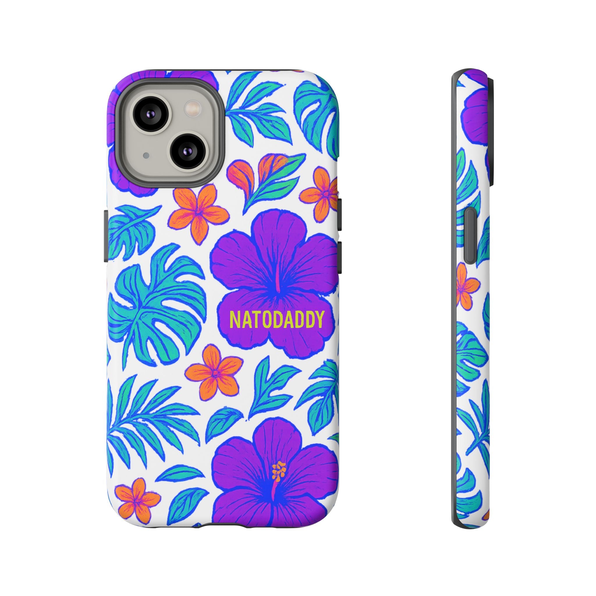 Tropical Phone Case | Tough Cases with Floral Design, Gift for Him/Her, Summer Vibe, Phone Accessory, Cute Design