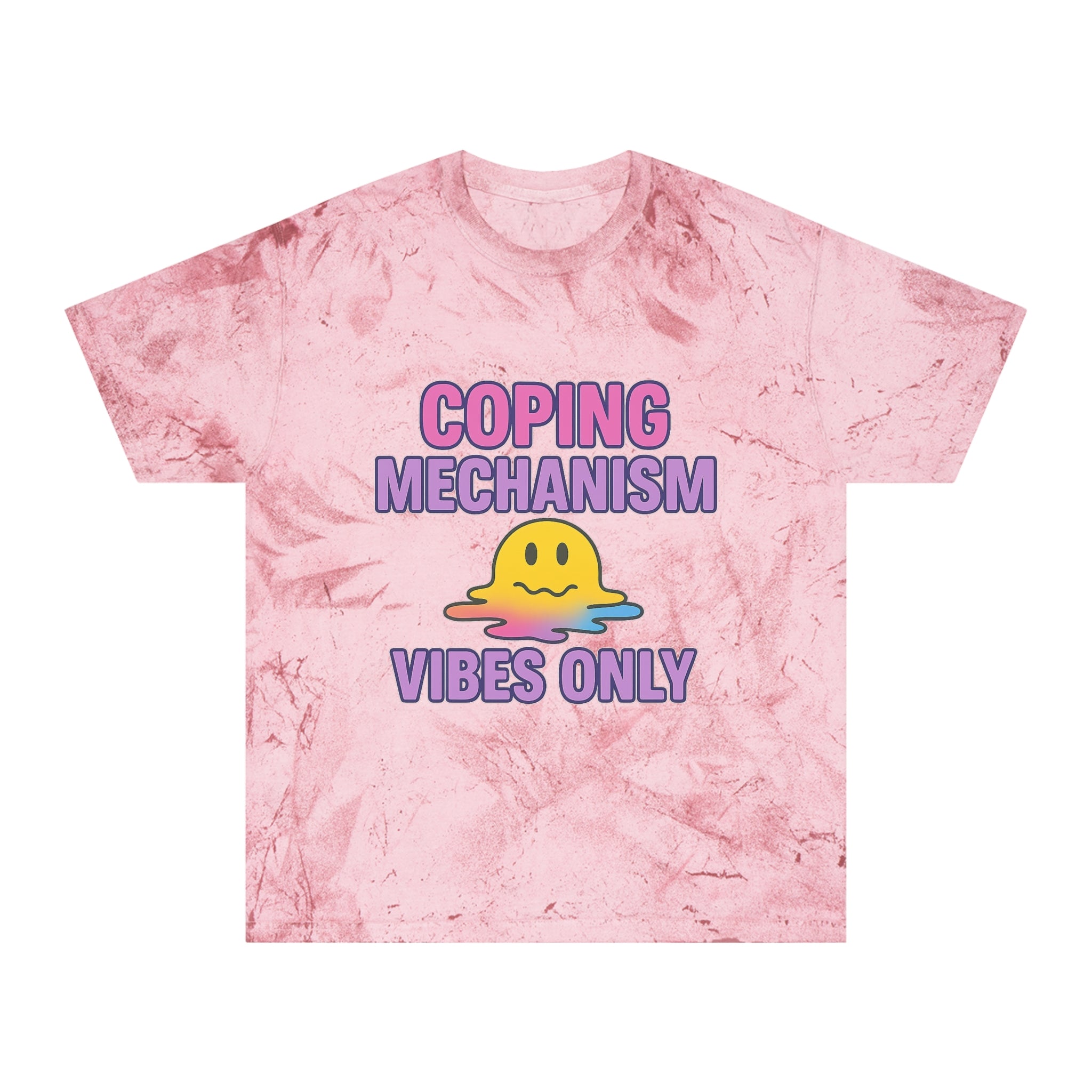 Colorful Coping Mechanism T-Shirt, Summer Casual Wear, Gift for Mental Health Awareness, Mood Boosting Apparel, Unisex Fashion