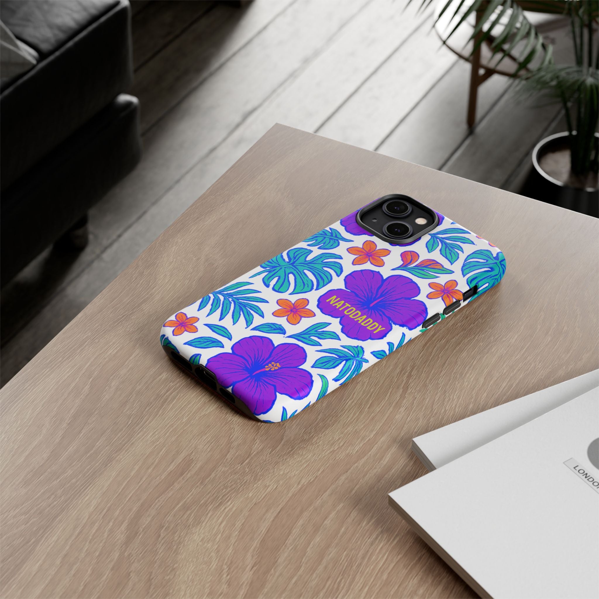 Tropical Phone Case | Tough Cases with Floral Design, Gift for Him/Her, Summer Vibe, Phone Accessory, Cute Design