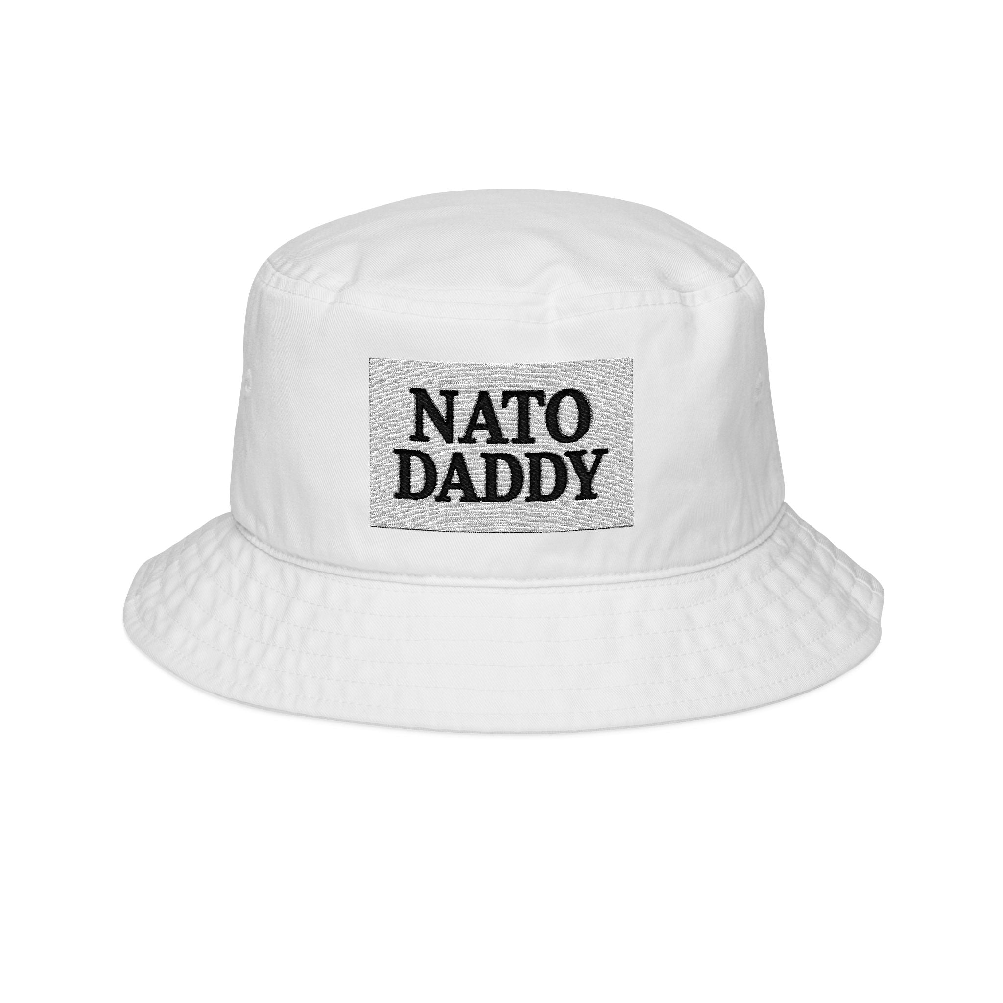 NATO Daddy Embroidered Bucket Hat | Casual Summer Headwear, Father's Day Gift, Trendy Streetwear, Vacation Accessory, Outdoor Fun