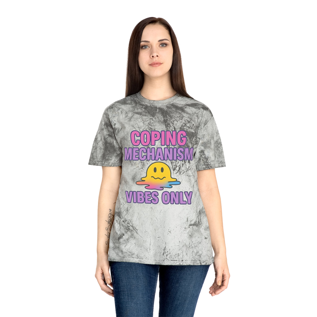 Colorful Coping Mechanism T-Shirt, Summer Casual Wear, Gift for Mental Health Awareness, Mood Boosting Apparel, Unisex Fashion