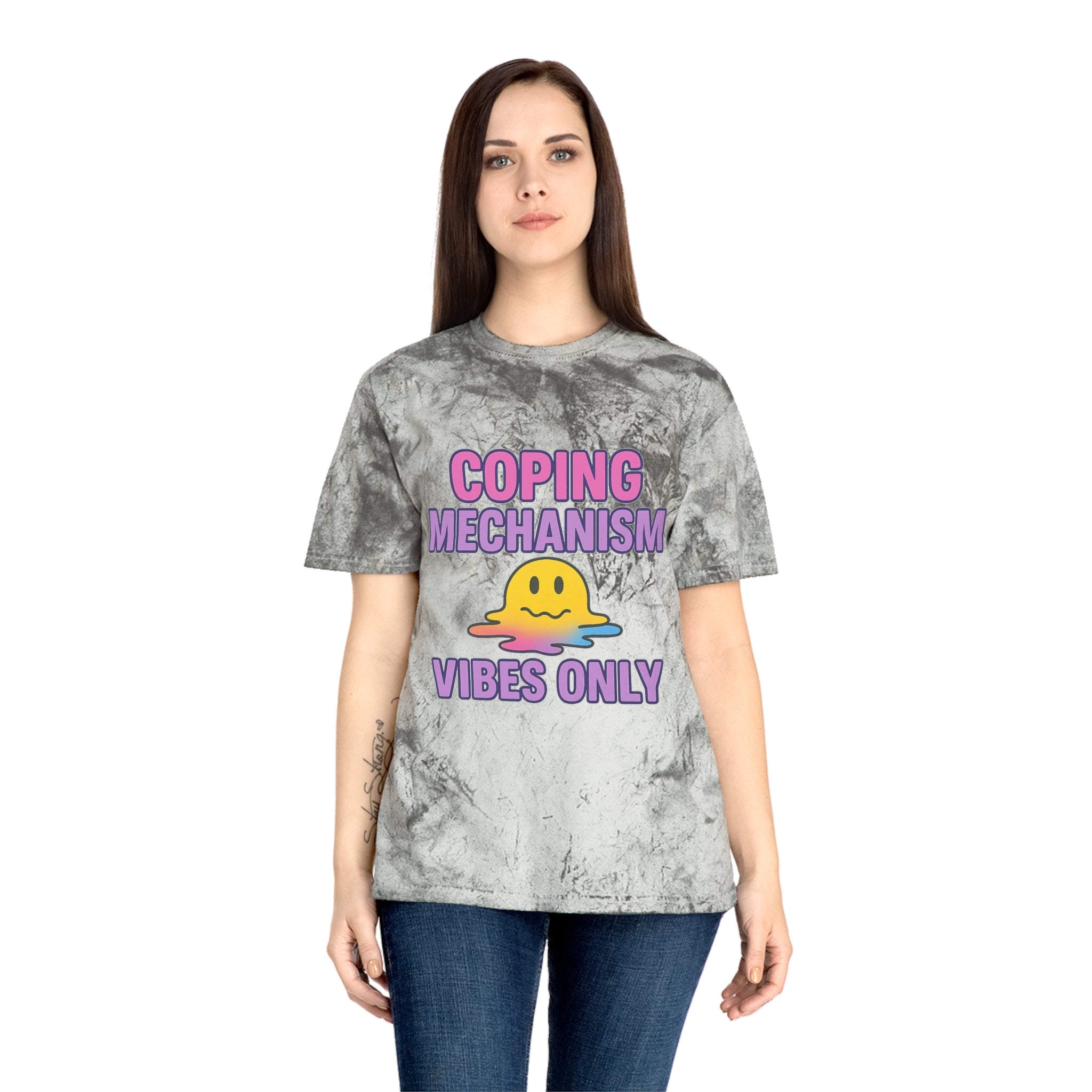Colorful Coping Mechanism T-Shirt, Summer Casual Wear, Gift for Mental Health Awareness, Mood Boosting Apparel, Unisex Fashion