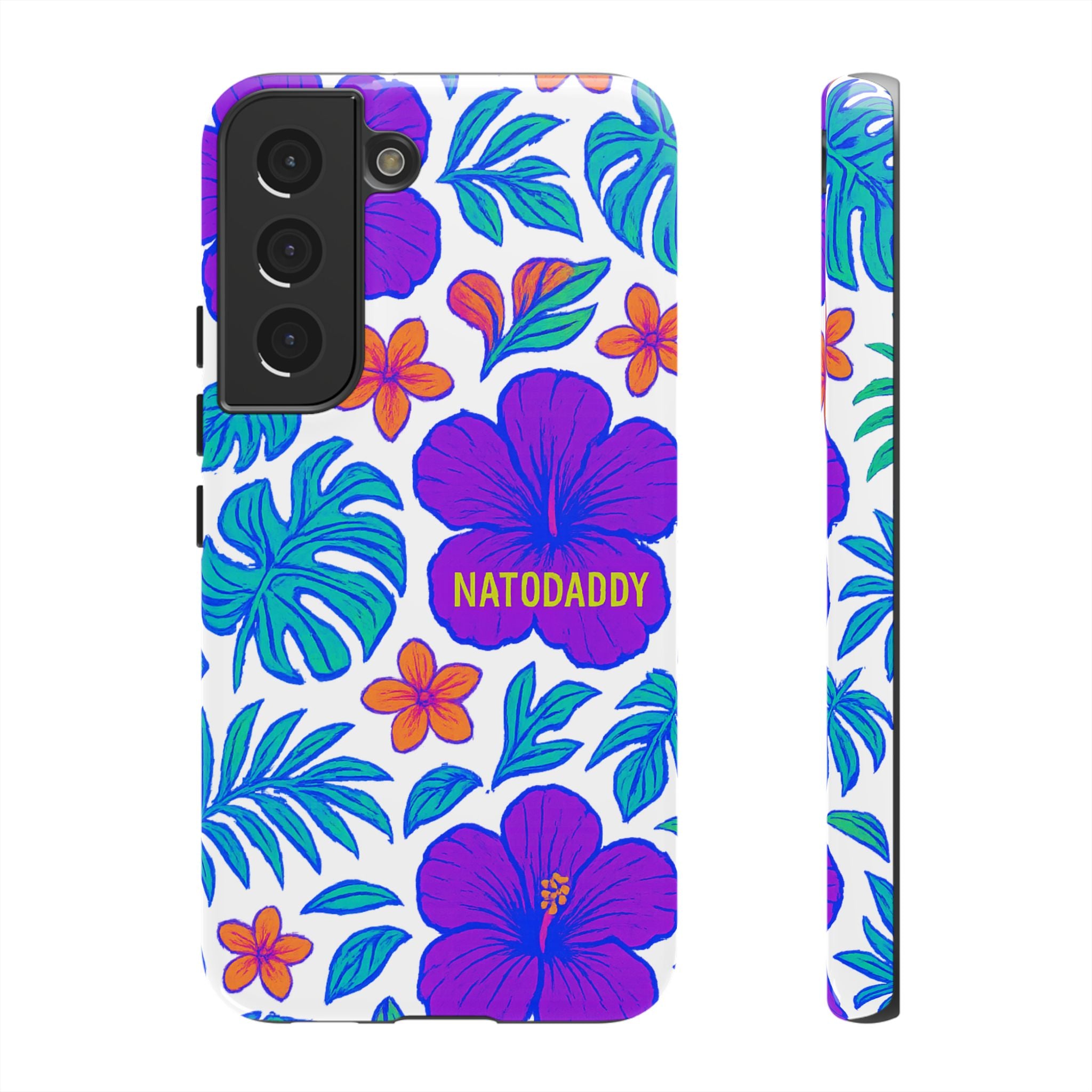 Tropical Phone Case | Tough Cases with Floral Design, Gift for Him/Her, Summer Vibe, Phone Accessory, Cute Design