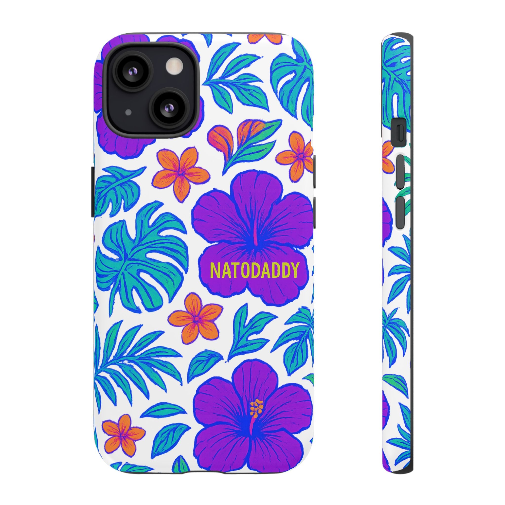 Tropical Phone Case | Tough Cases with Floral Design, Gift for Him/Her, Summer Vibe, Phone Accessory, Cute Design