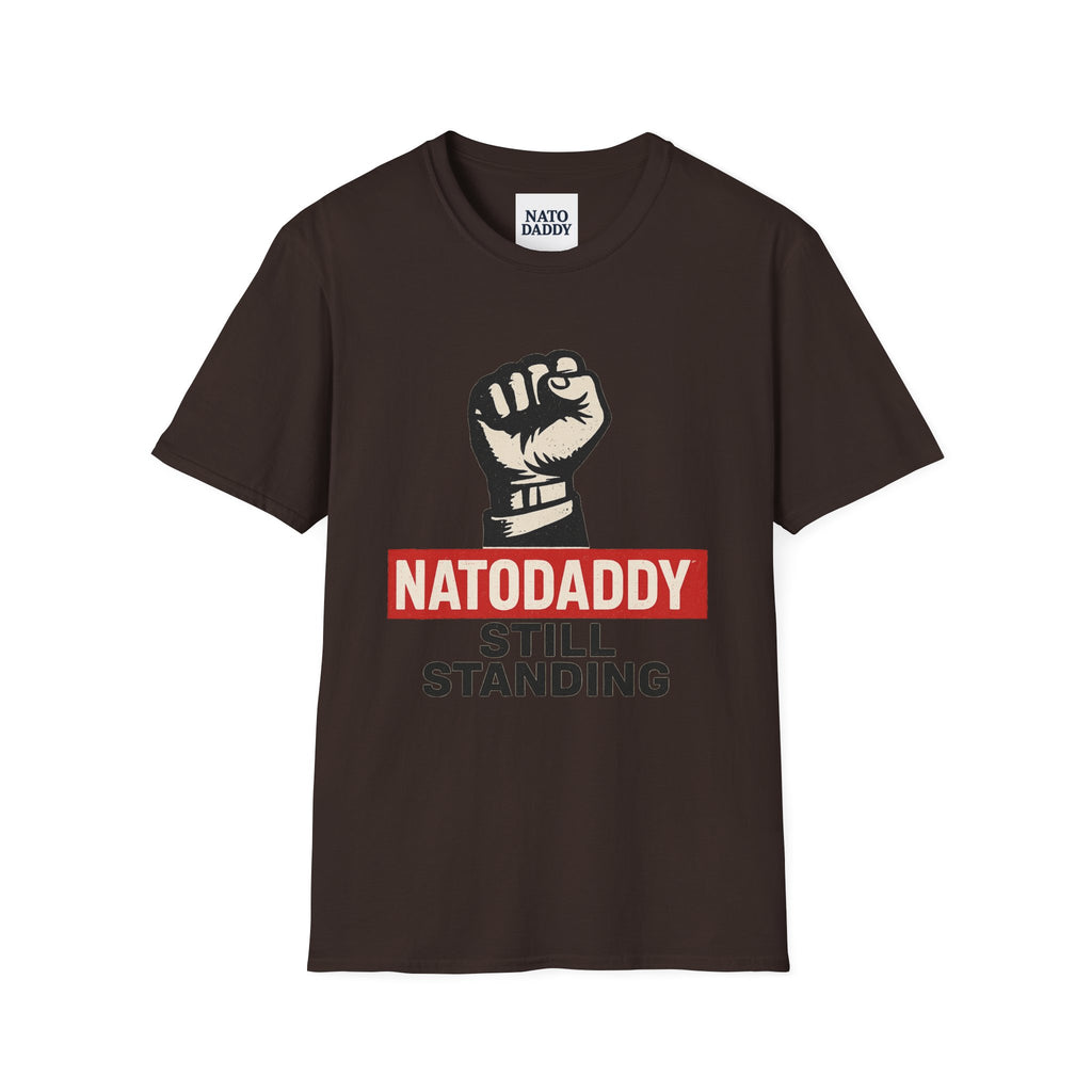 Empowering Unisex Softstyle T-Shirt - Natodaddy Still Standing, Casual Gift for Dads, Father's Day, Motivational Apparel, Unique Graphic Tee