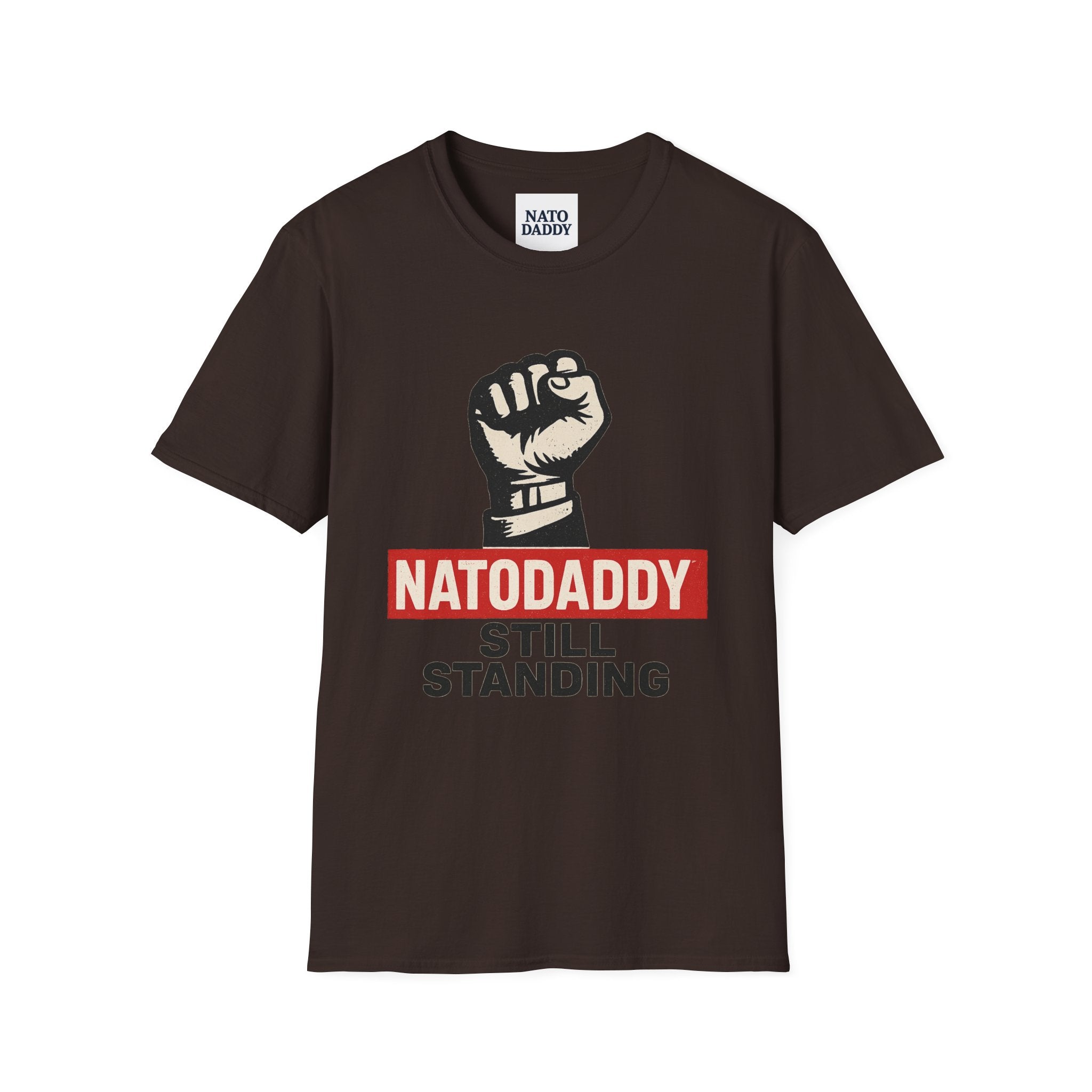Empowering Unisex Softstyle T-Shirt - Natodaddy Still Standing, Casual Gift for Dads, Father's Day, Motivational Apparel, Unique Graphic Tee
